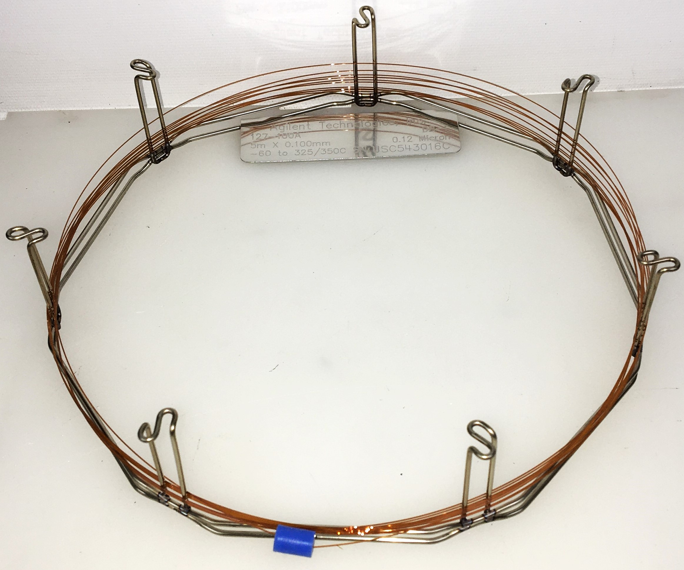 Used Agilent DB-1 (127-100A) Capillary Column (5M × 0.10mm x 0.12µm)