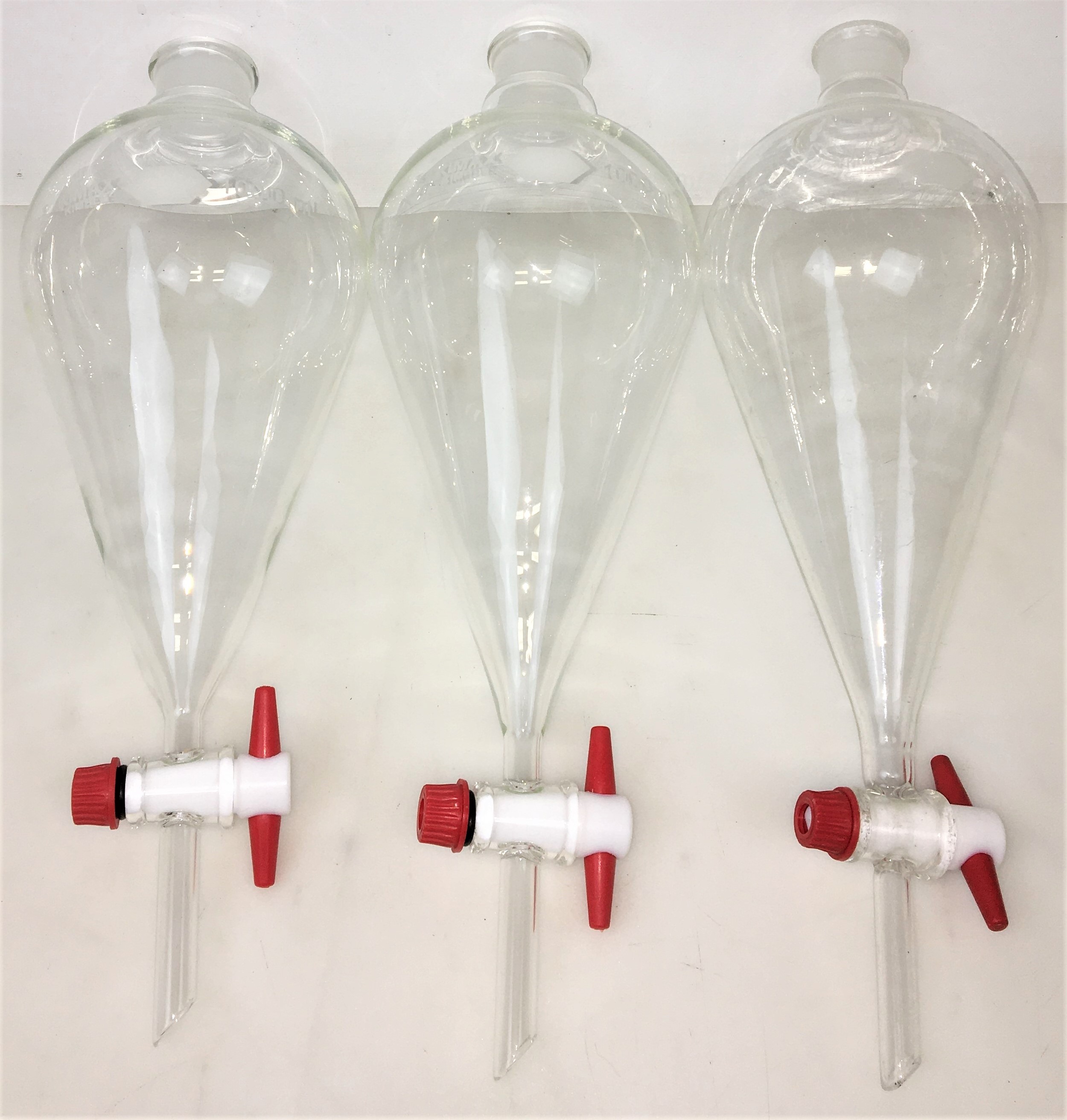 Used Corning or Kimble Squibb Separatory Funnel - 1000mL