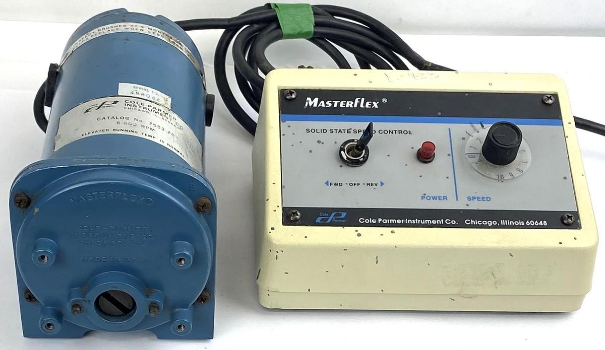 Used Cole-Parmer Masterflex 7553-20 Pump Drive with Solid State Speed Control (6-600rpm)