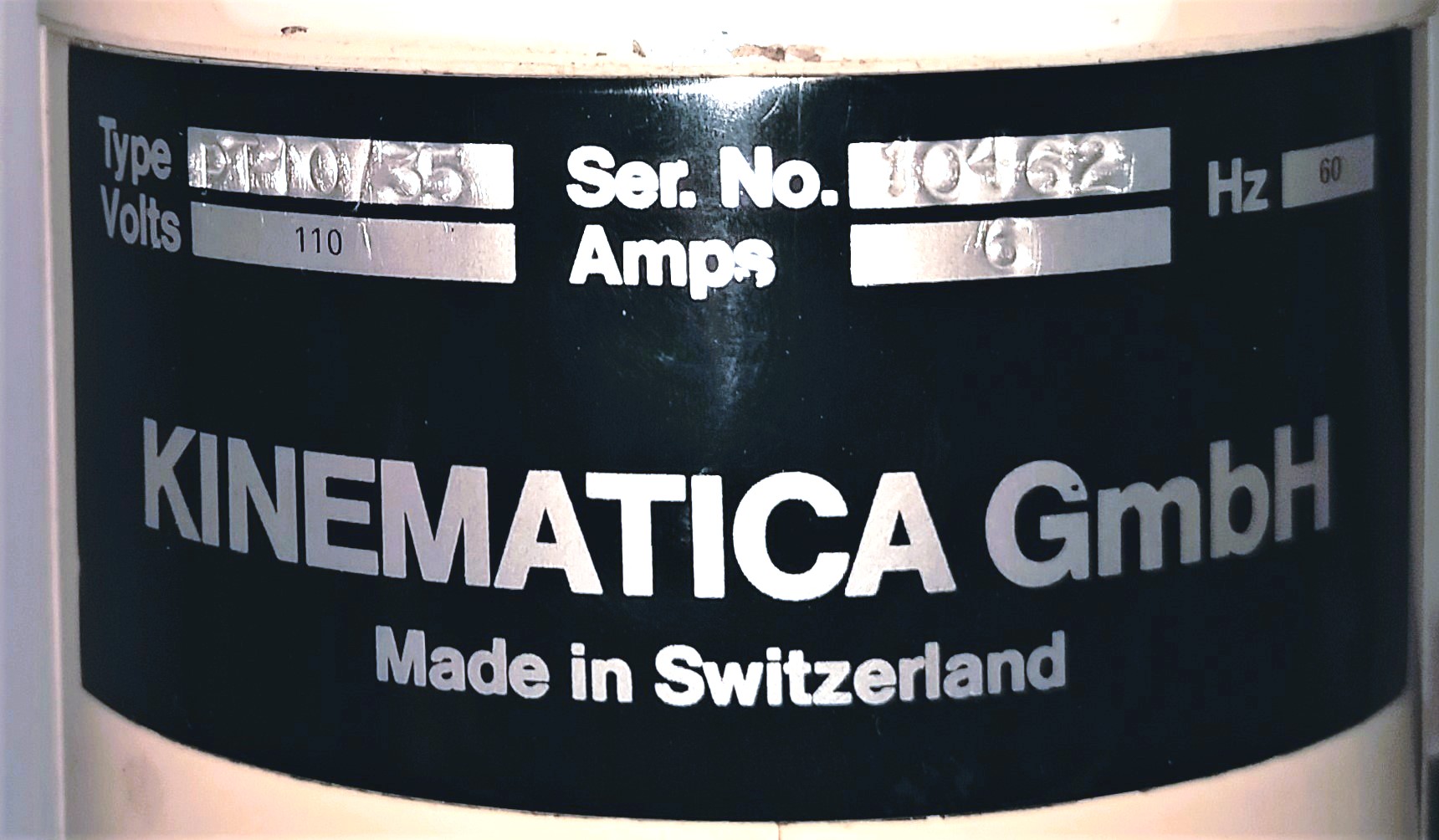 Used Kinematica Polytron PT10-35 Homogenizer with PCU-11 Controller and PT-DA 30 Probe