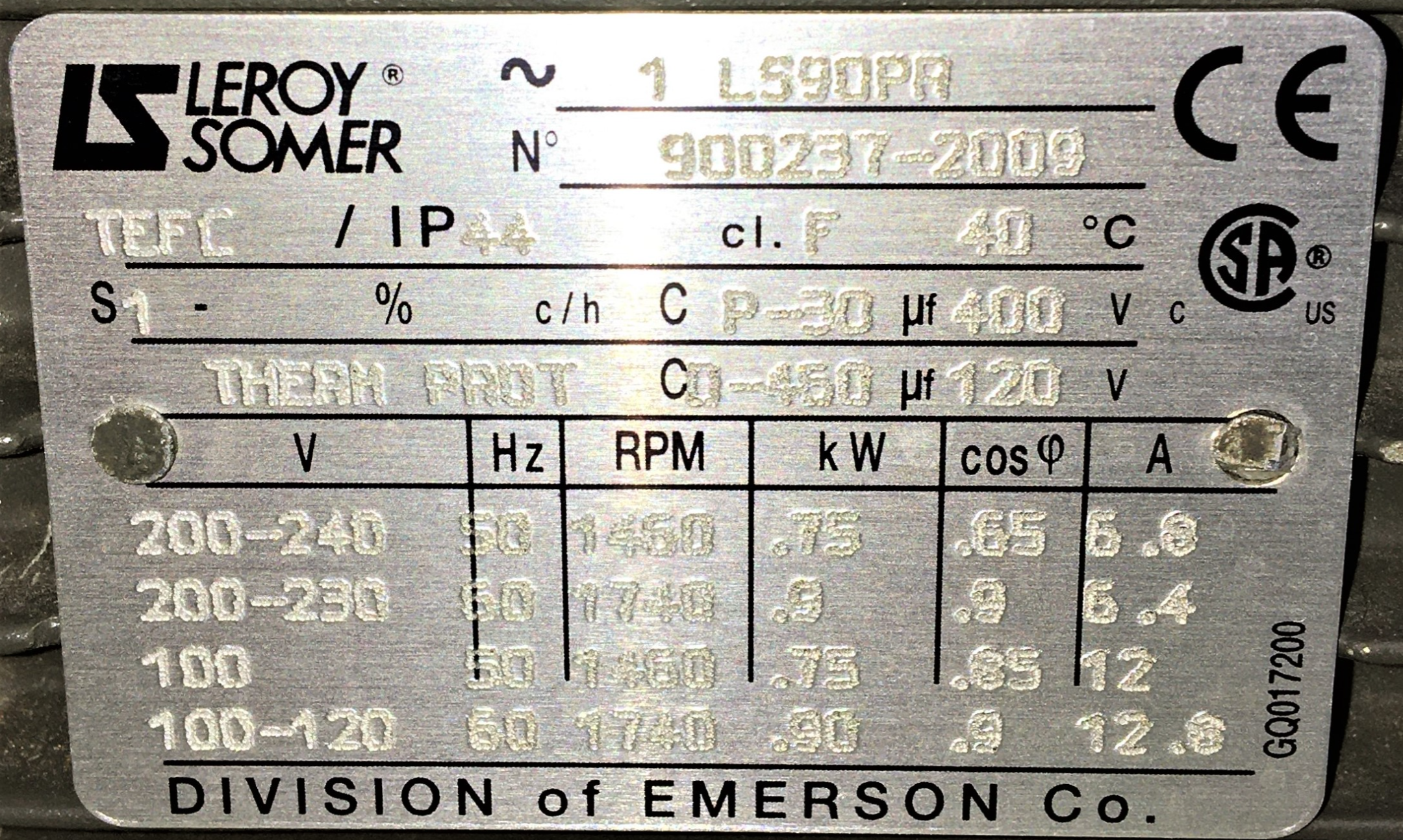 Used Varian (Agilent) DS 602 Rotary Vacuum Pump (17.6cfm)