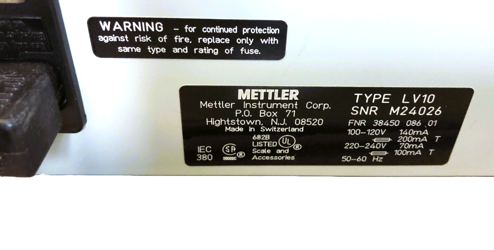 Used Mettler LV10 Vibratory Feeder