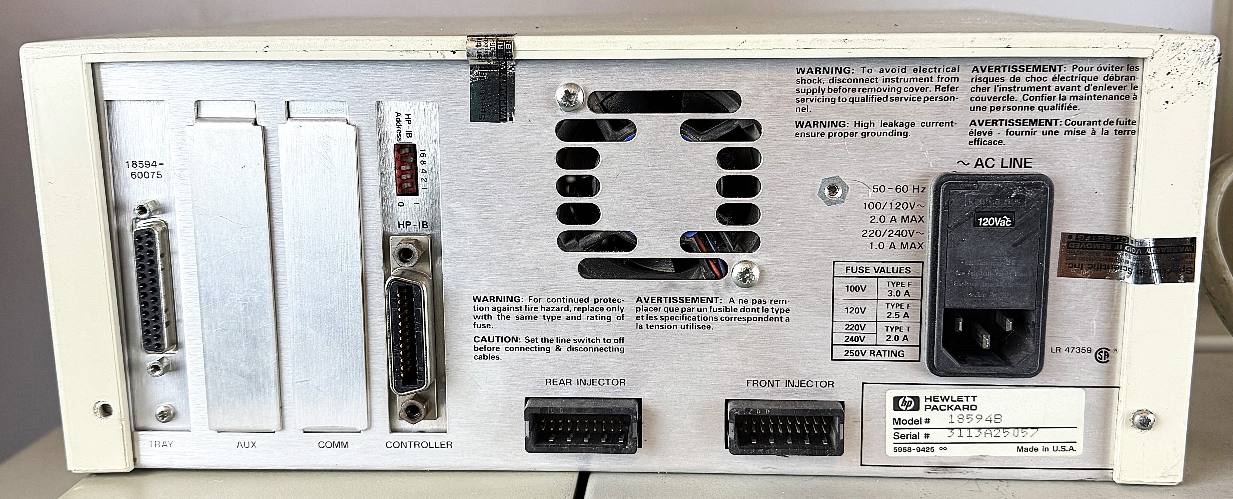 As is Hewlett Packard 5890-5972 GC-MS System with Computer