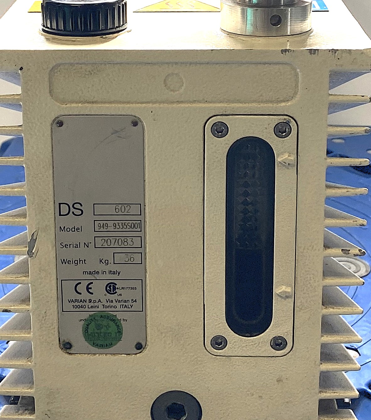 Used Varian (Agilent) DS 602 Rotary Vacuum Pump with Varian Oil Filter (17.6cfm)