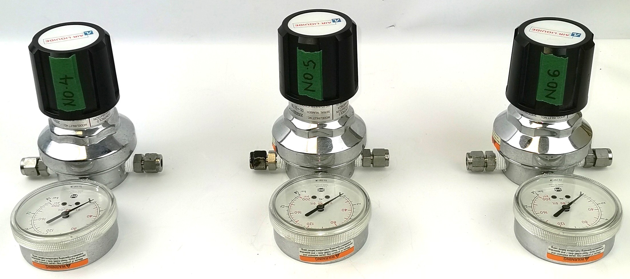 Used Liquid Air 2053022-TF4 Stainless-Steel Pressure-Reducing Regulator