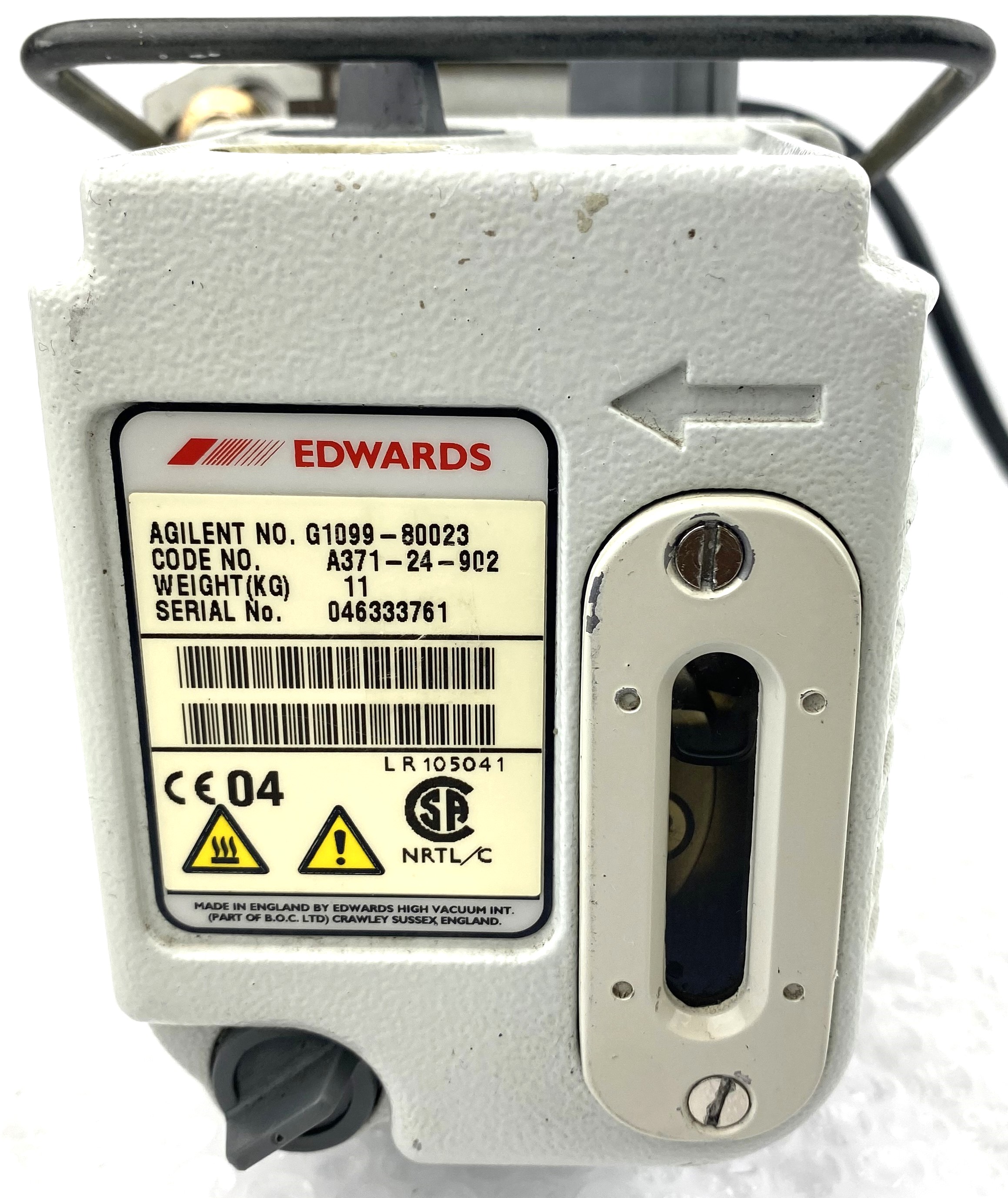 Used Edwards E2M1.5 (Agilent G1099-80023) Rotary Vacuum Pump (1.2cfm)