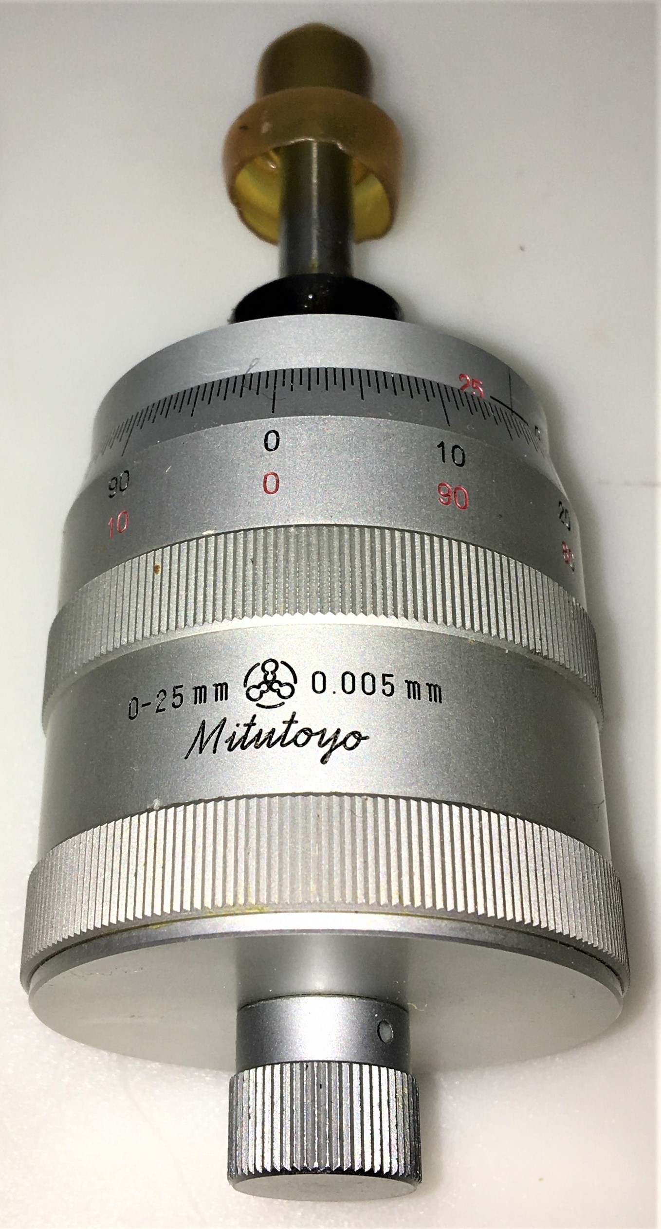 New Open Box Mitutoyo 152-389 Micrometer Head for XY Stage: 0-25mm (Y-Axis)