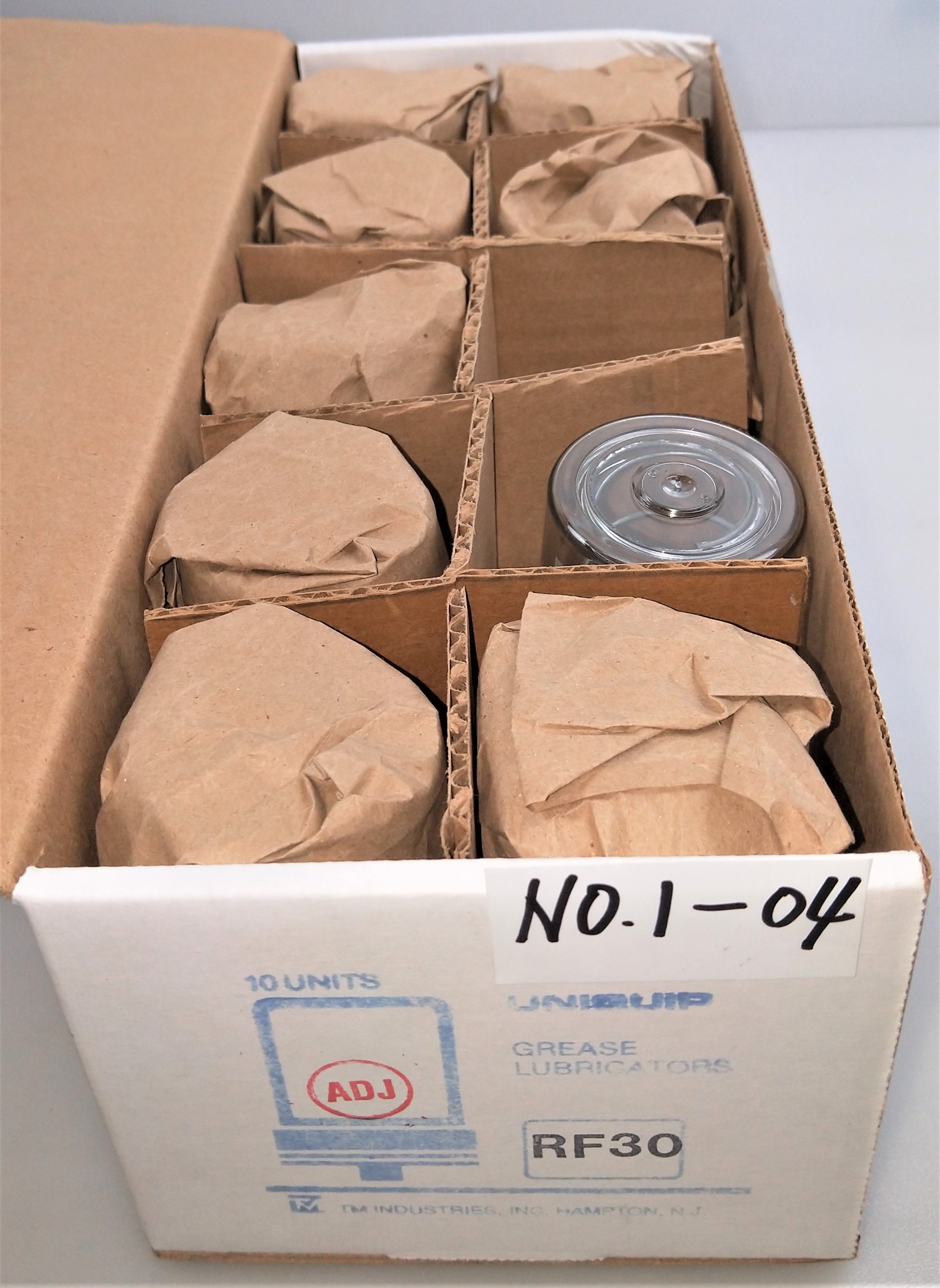 New Open Box Lot of 30 Automatic Grease Lubricators - 50g and 150g Capacities