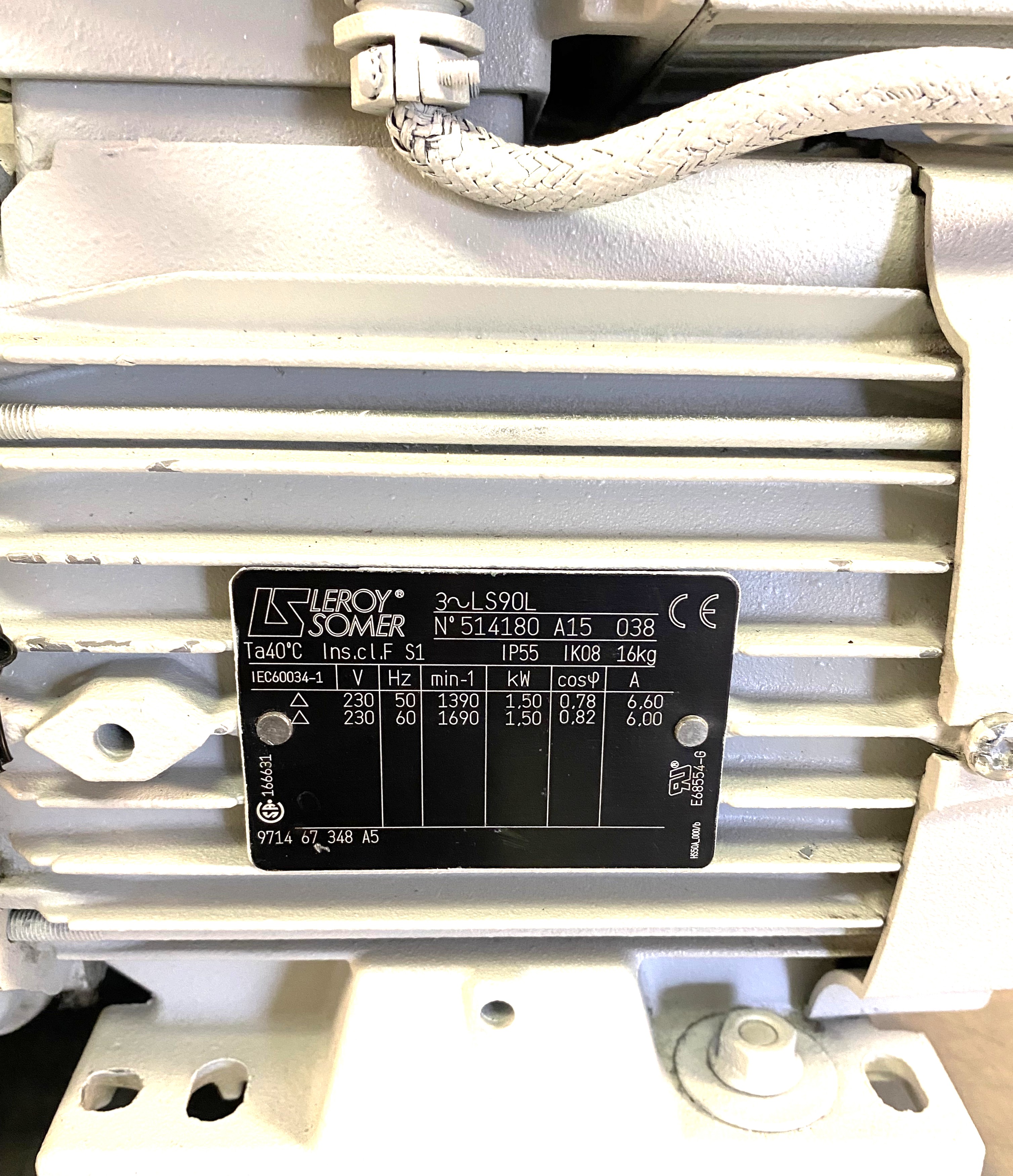 Used Leybold Sogevac SV40 BI Rotary Vacuum Pump (22.7-27.7 cfm)