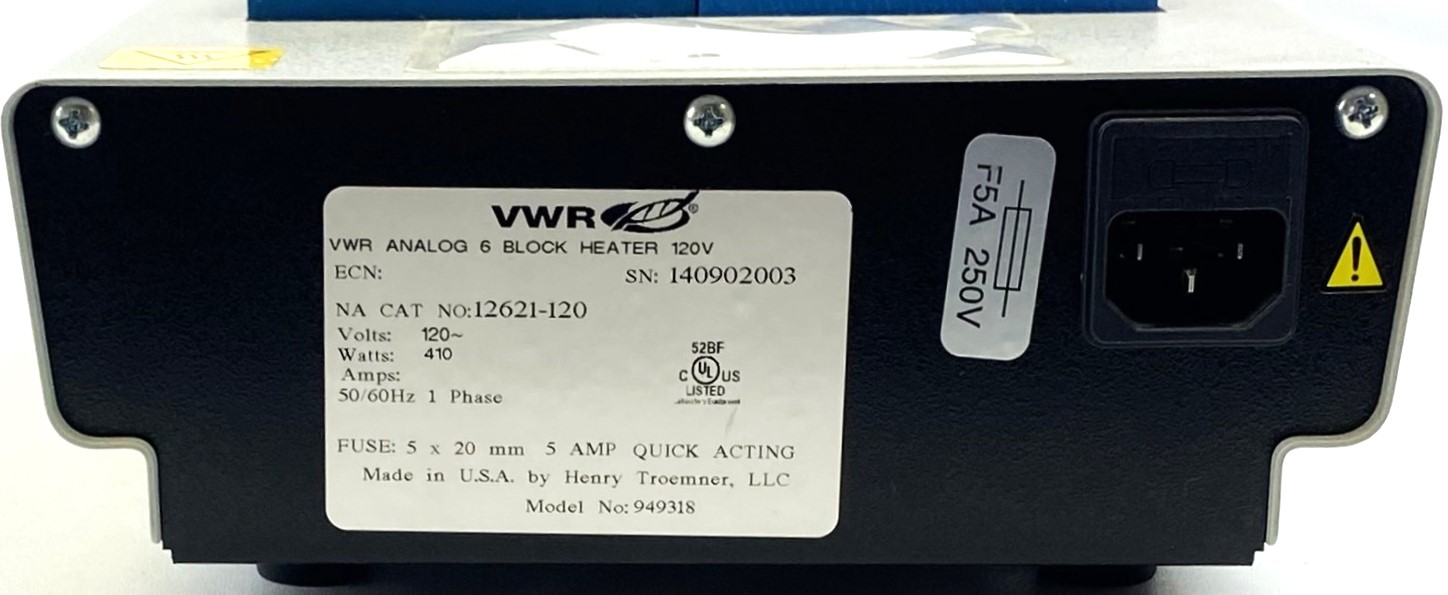 Used VWR Heat Block VI Dry Block Bath