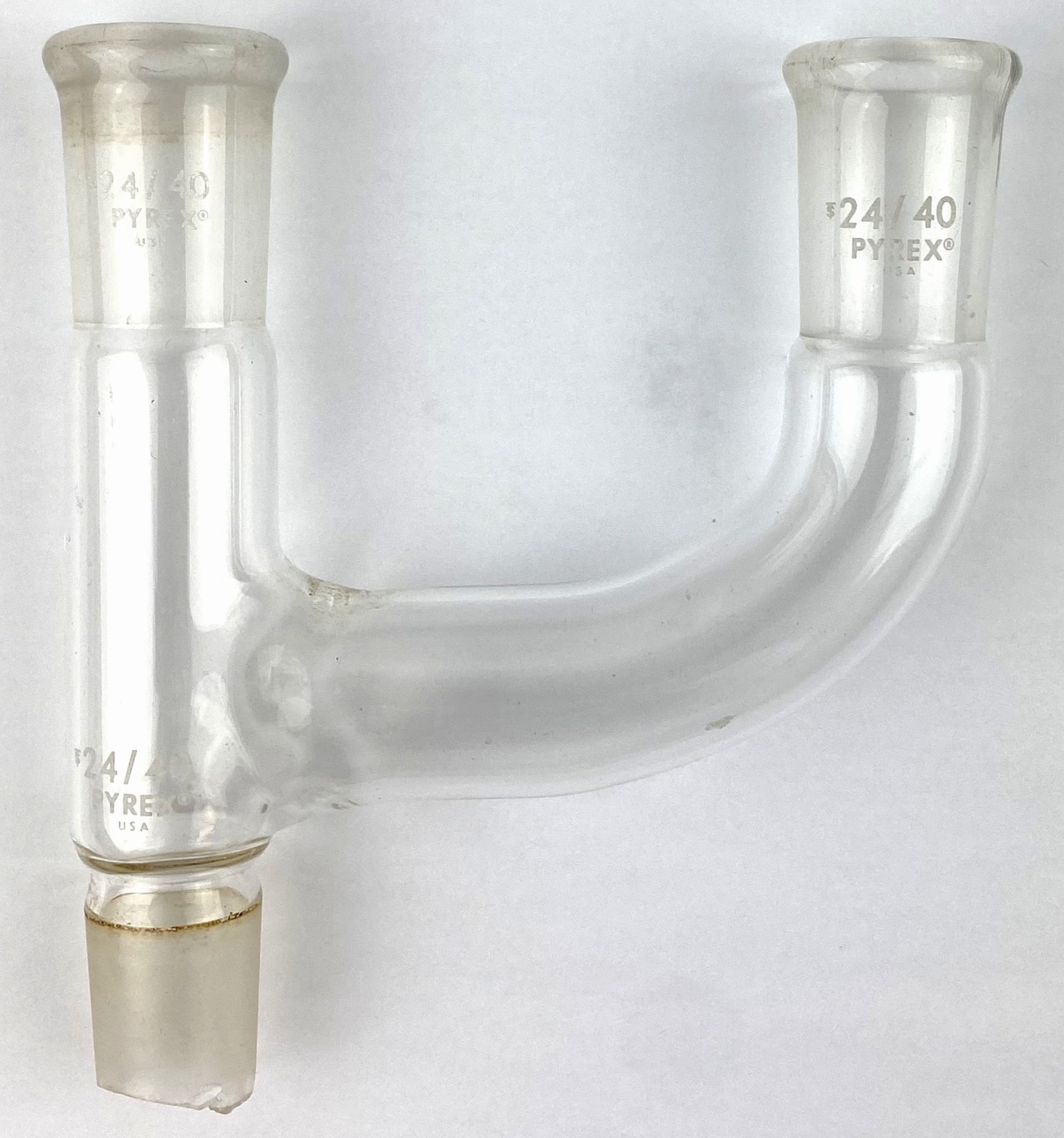 Used Corning PYREX 9040-24 Claisen 3-Way Connecting Tube