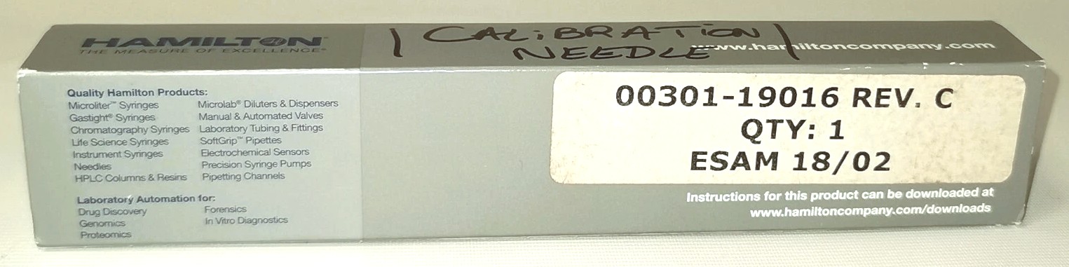 Used Hamilton 81265 Gastight (#1750RNR) 500μL Injection Syringe