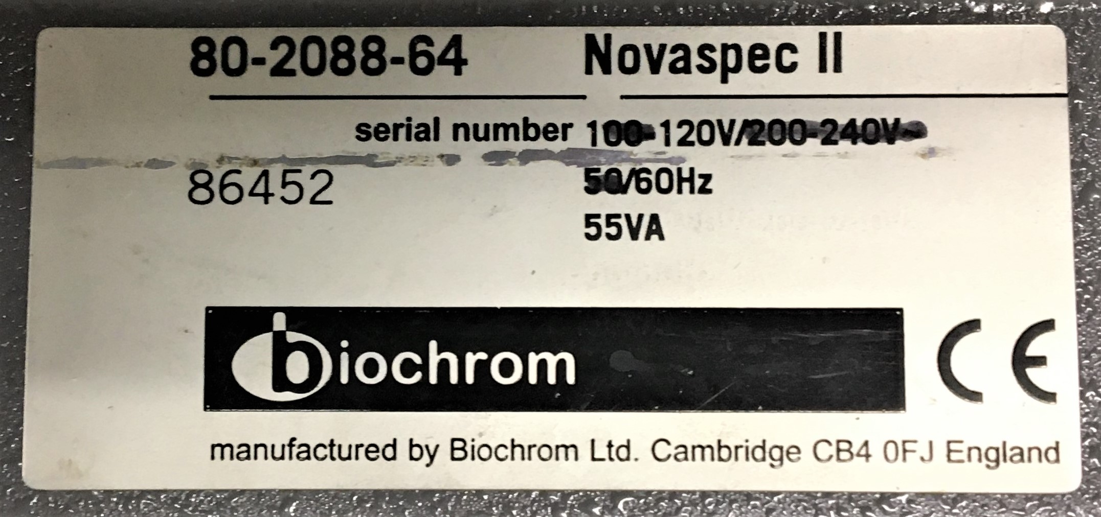 Used Biochrom Novaspec II Visible Spectrophotometer (325 to 900nm)