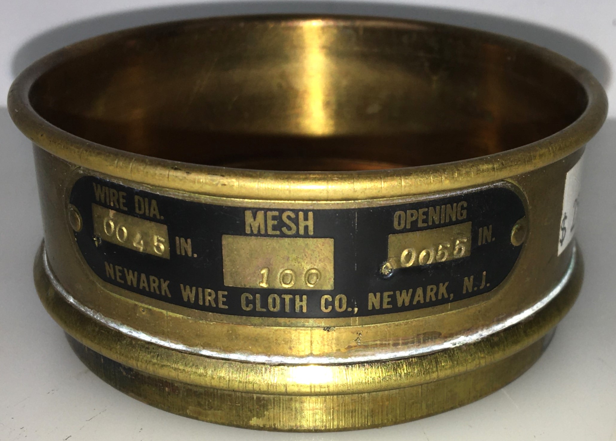 Used Newark Brass Sieve Kit - 3" Diam (Set of 9)