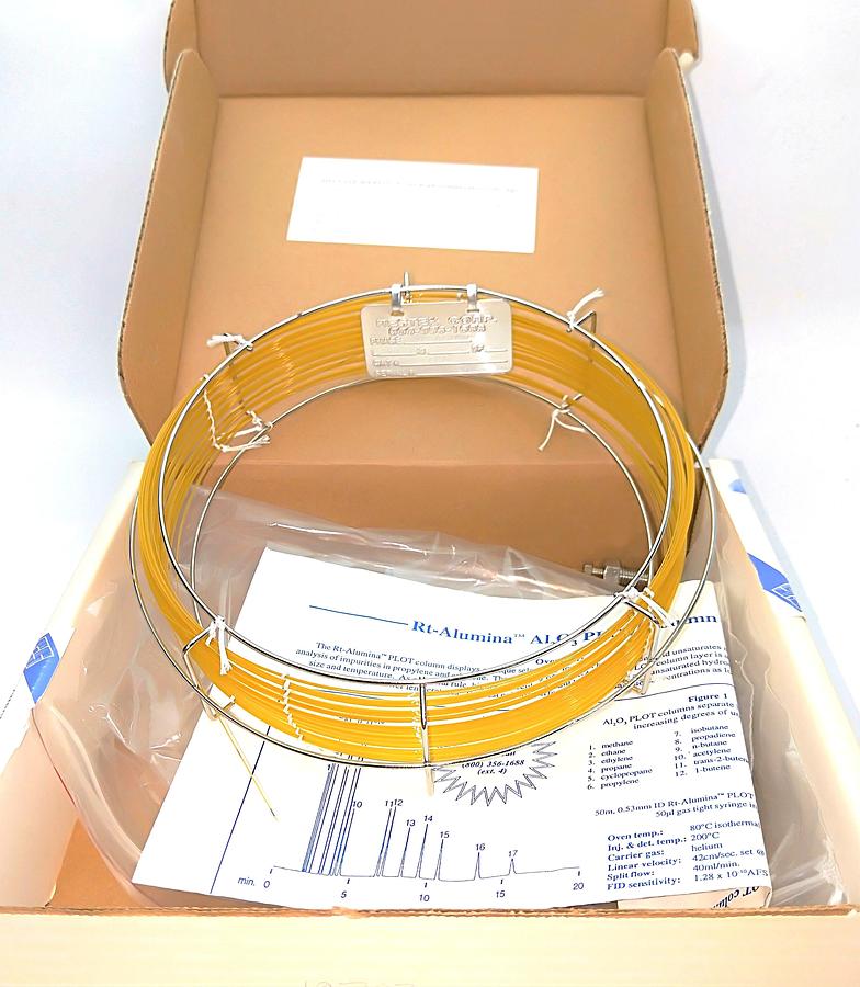 New Open Box Restek Rt-Alumina (19703) Capillary Column (60M x 0.32mm x 3µm)