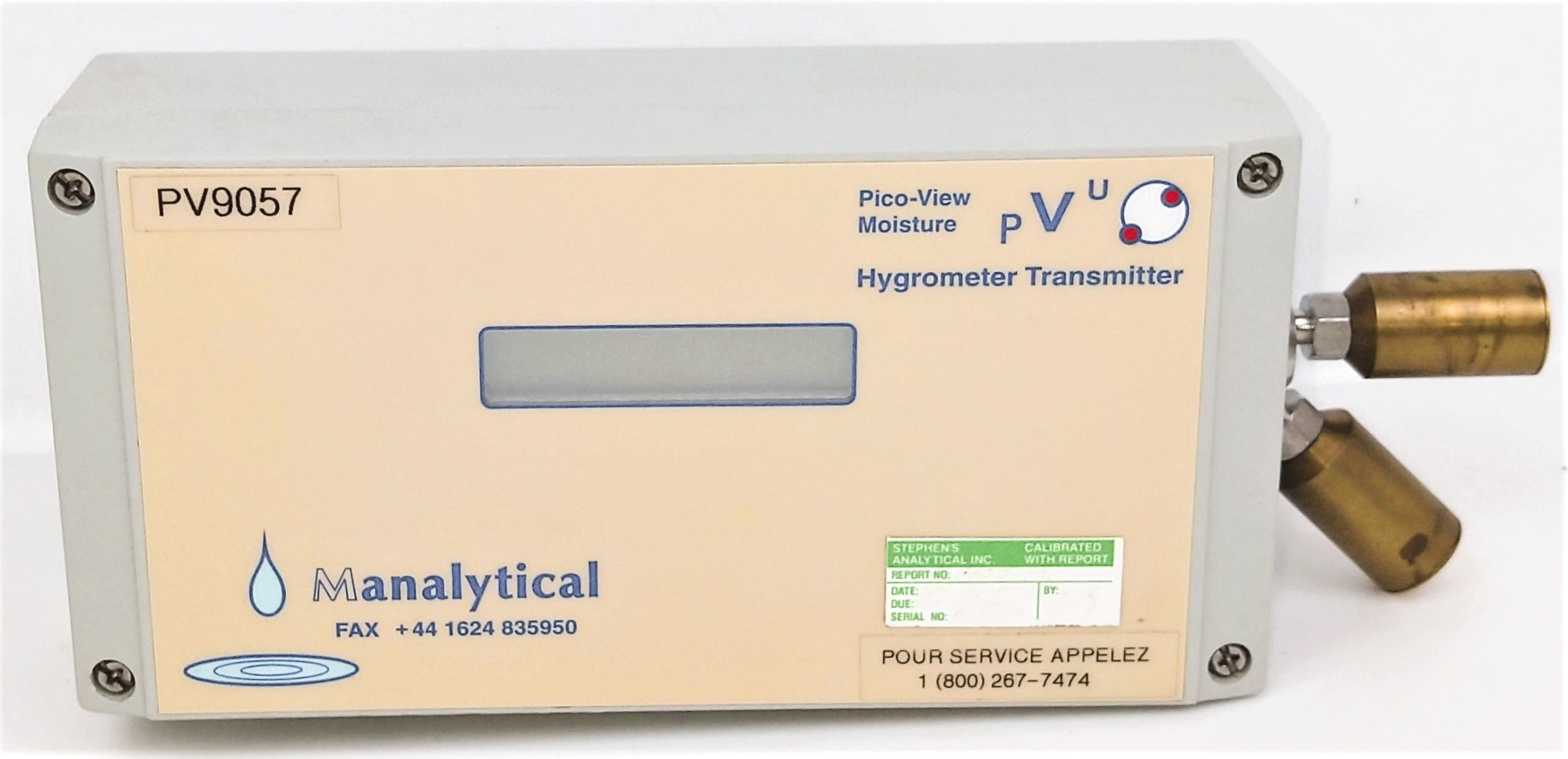 Used Manalytical Pico-View Moisture PV9057 Hygrometer Transmitter