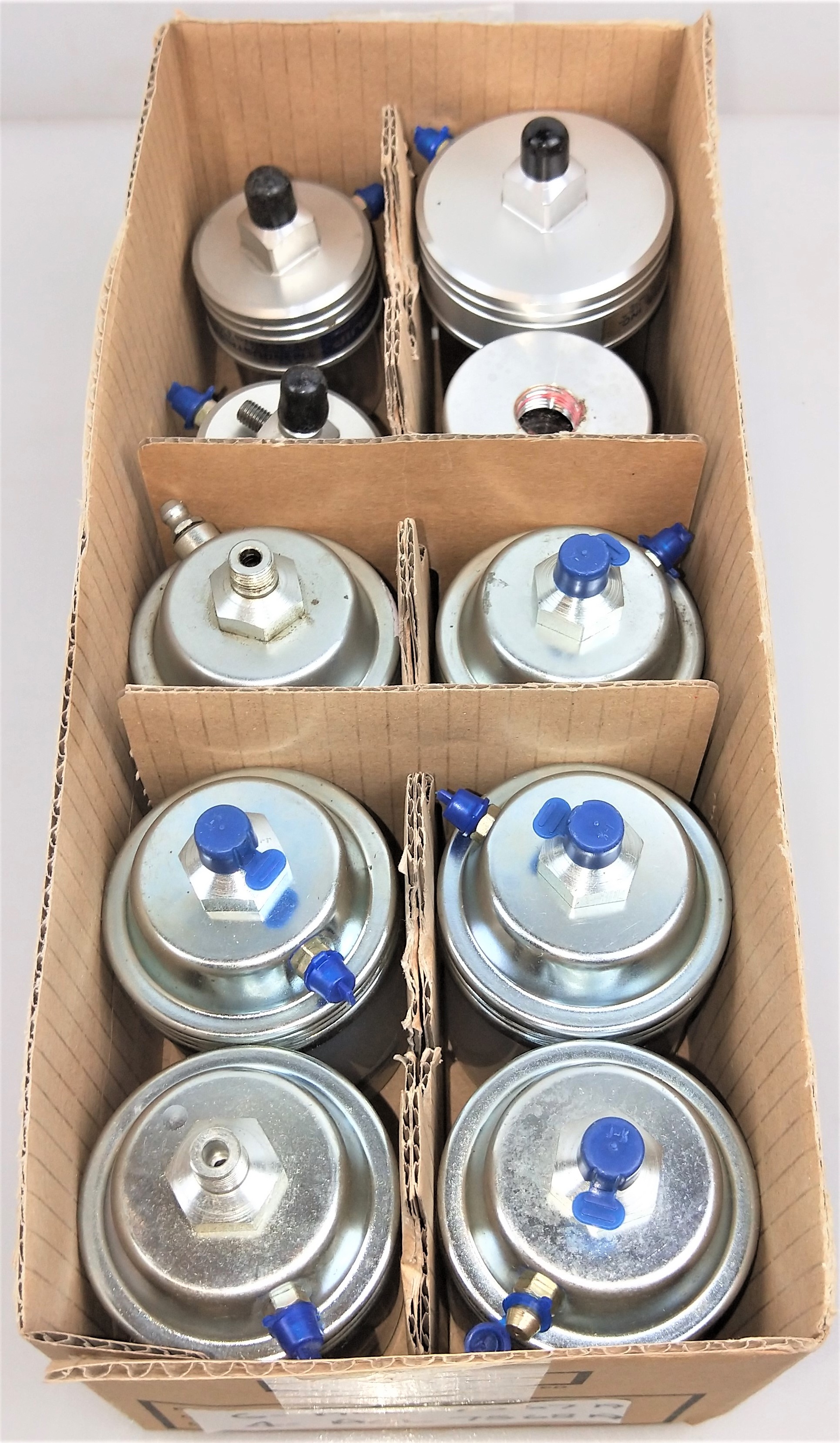 New Open Box Lot of 30 Automatic Grease Lubricators - 50g and 150g Capacities