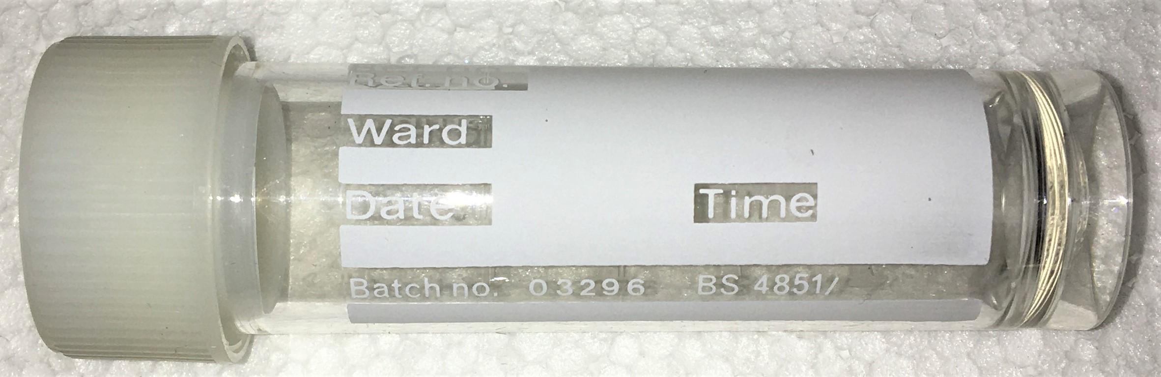 New Open Box Flat-Bottom Graduated Plastic Sample Tube with Lid (Pack of 50)