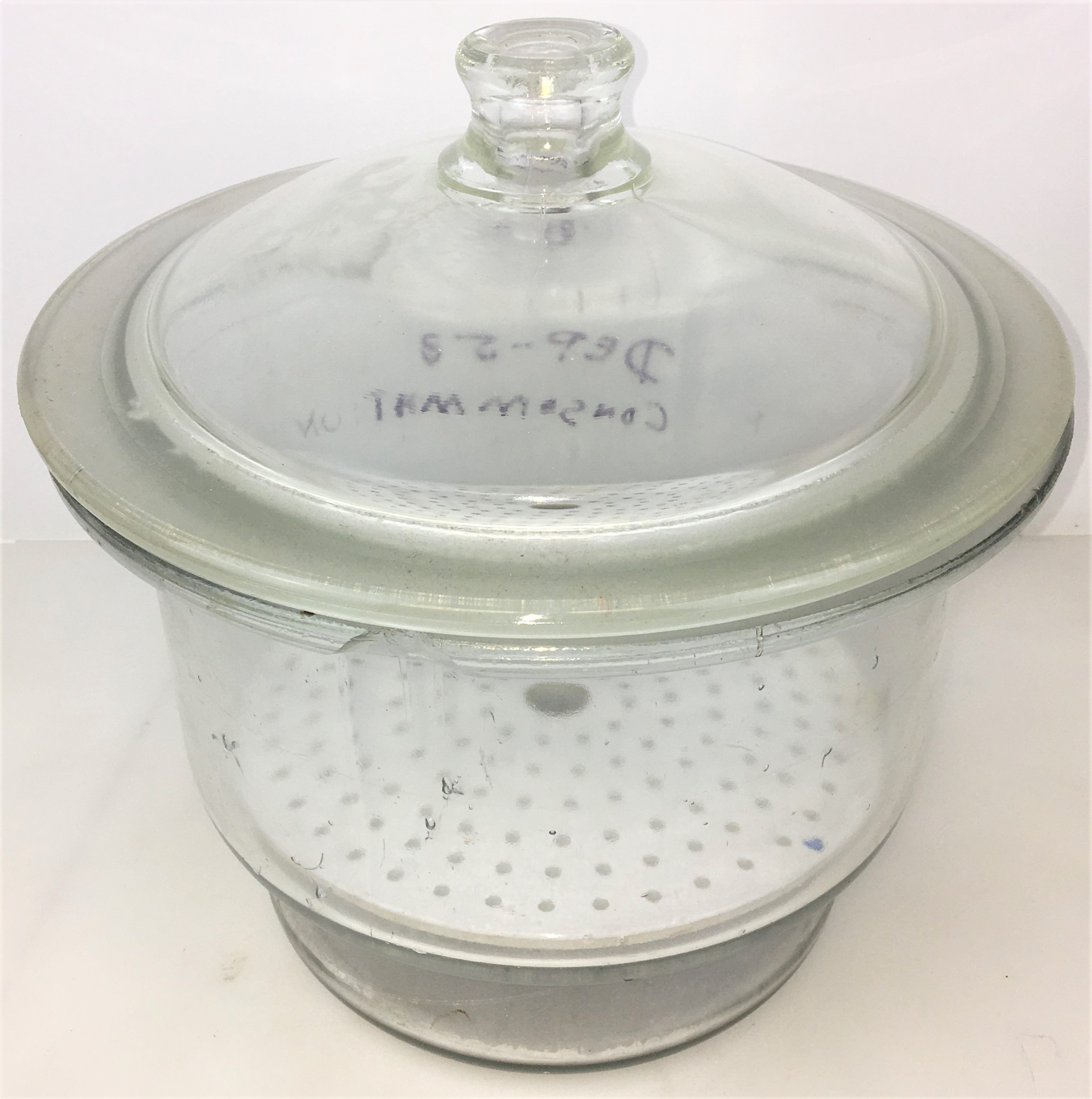 Used Corning PYREX 3081-250 Glass Desiccator with Coors Plate (10.5L)
