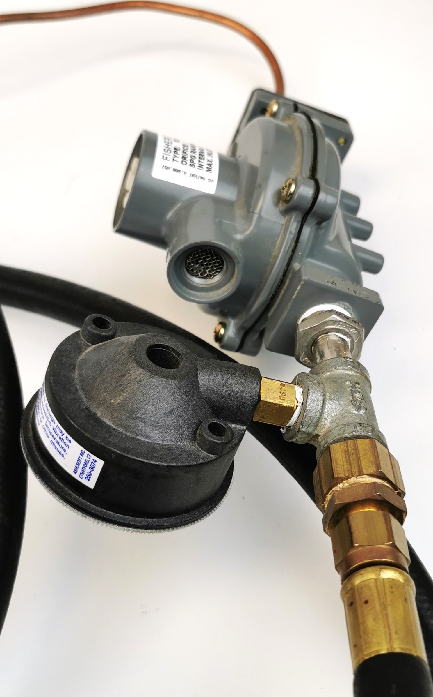 Used Fisher Controls R232-BBF LP-Gas Regulator