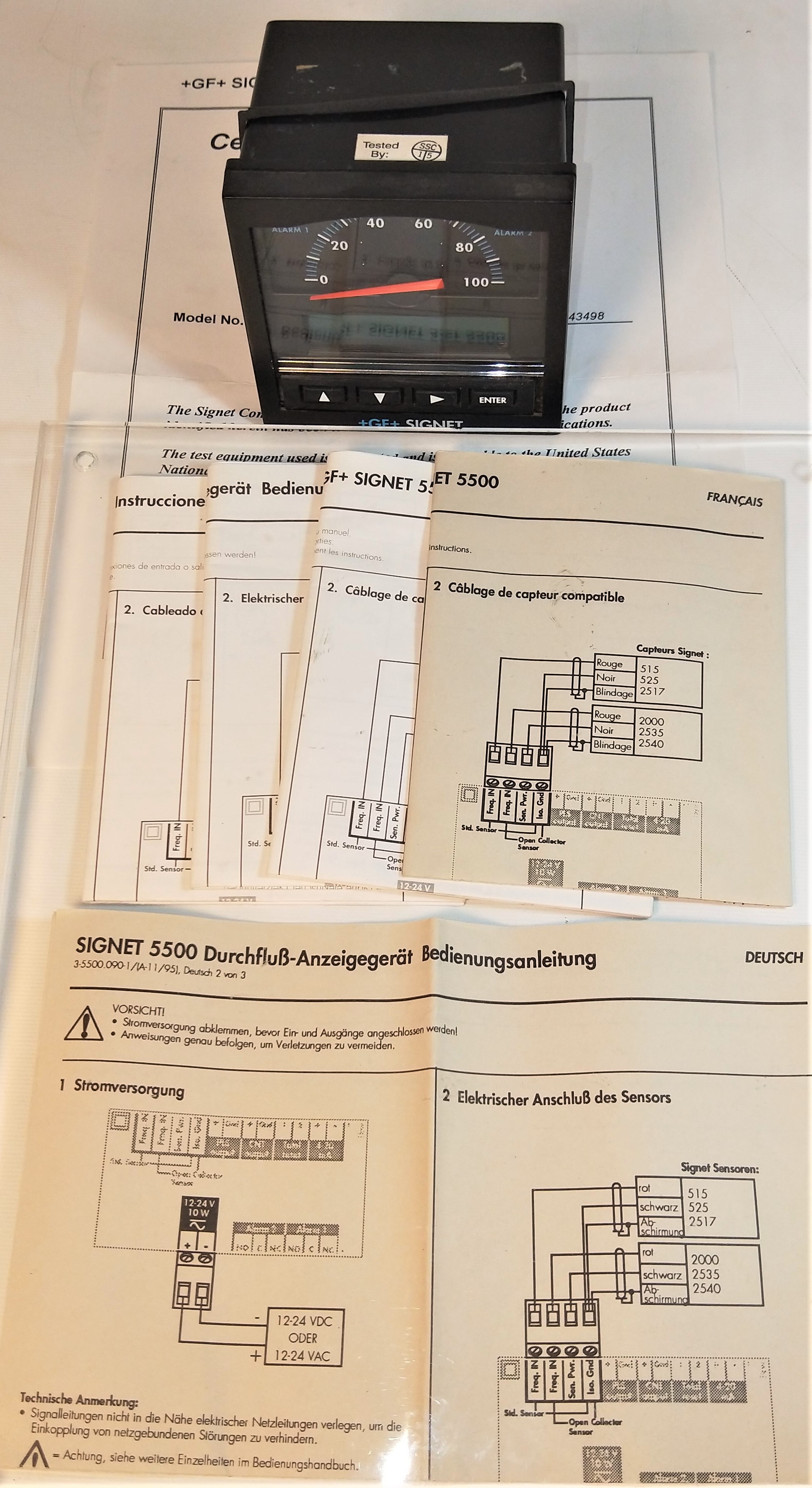 New Open Box GF Signet 3-5500 Flow Monitor with Certificate