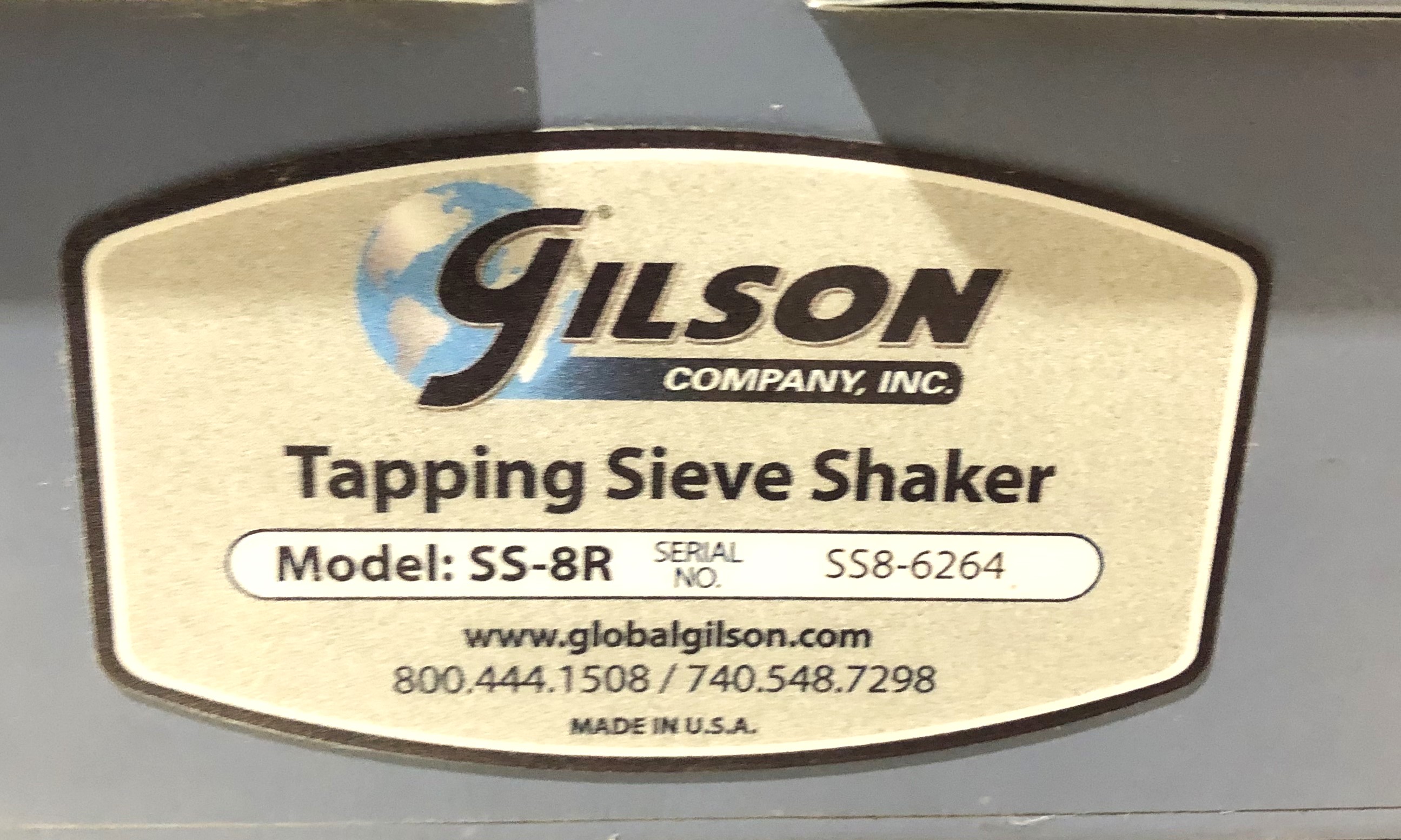 Used Gilson SS-8R Tapping Sieve Shaker