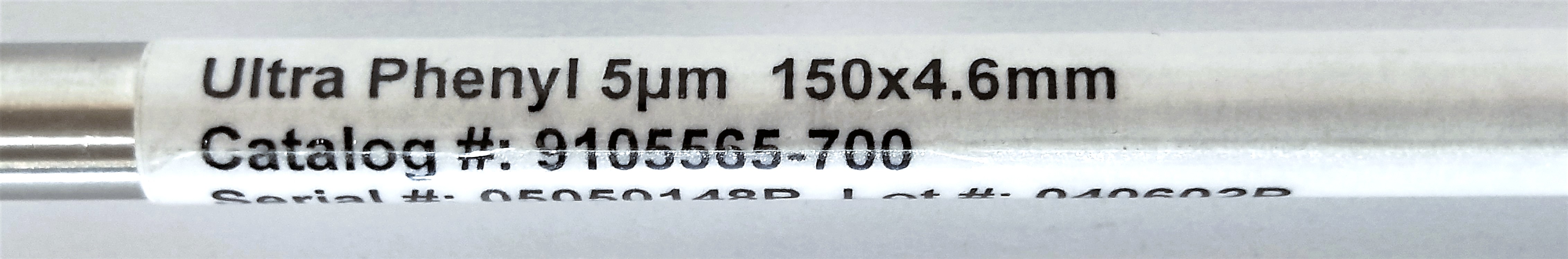 Used Restek Ultra Phenyl 9105565-700 HPLC Column (15 cm × 4.6 mm x 5µm)