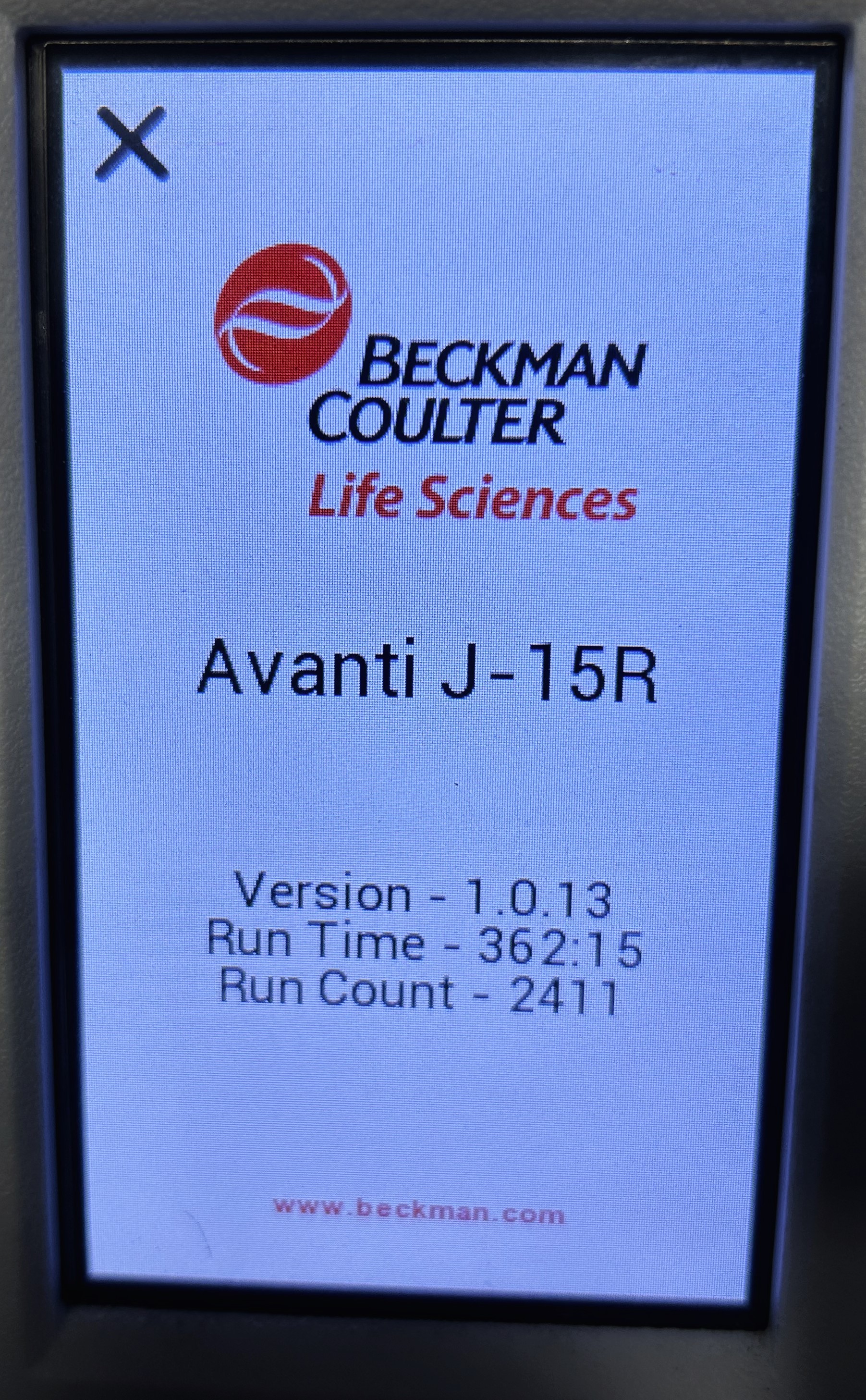 Used Beckman Coulter Avanti J-15R IVD Refrigerated Centrifuge with Rotor (14 x 50mL)