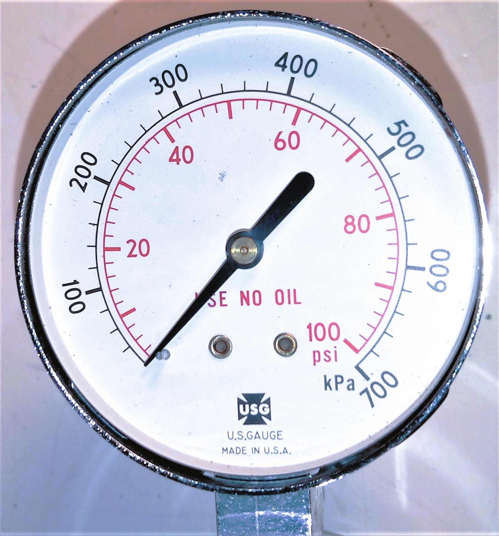 Used Oxweld Trimline R-77 75-580 Dual Stage Stainless-Steel Regulator (CGA 580)