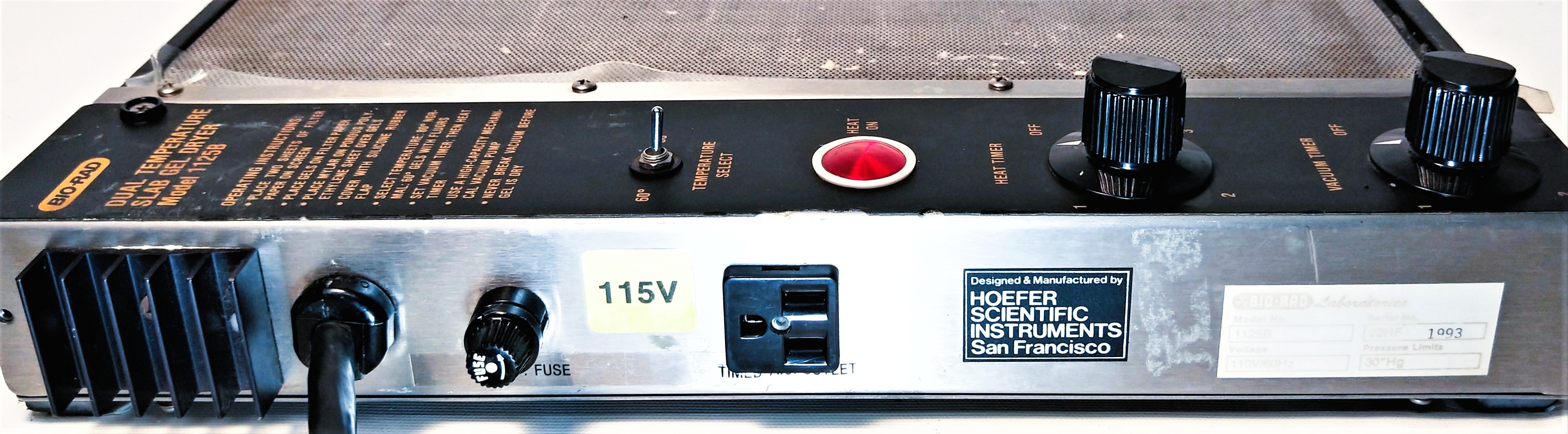 Used BioRad 1125B Gel Slab Dryer