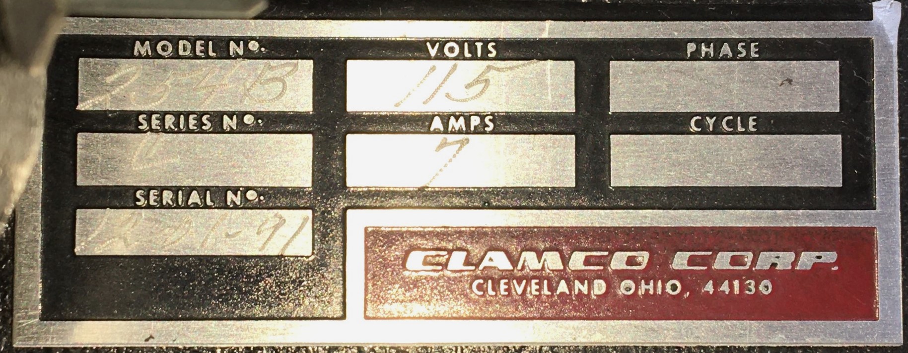 Used Clamco 254B Bench-Mounted Constant Heat Sealer