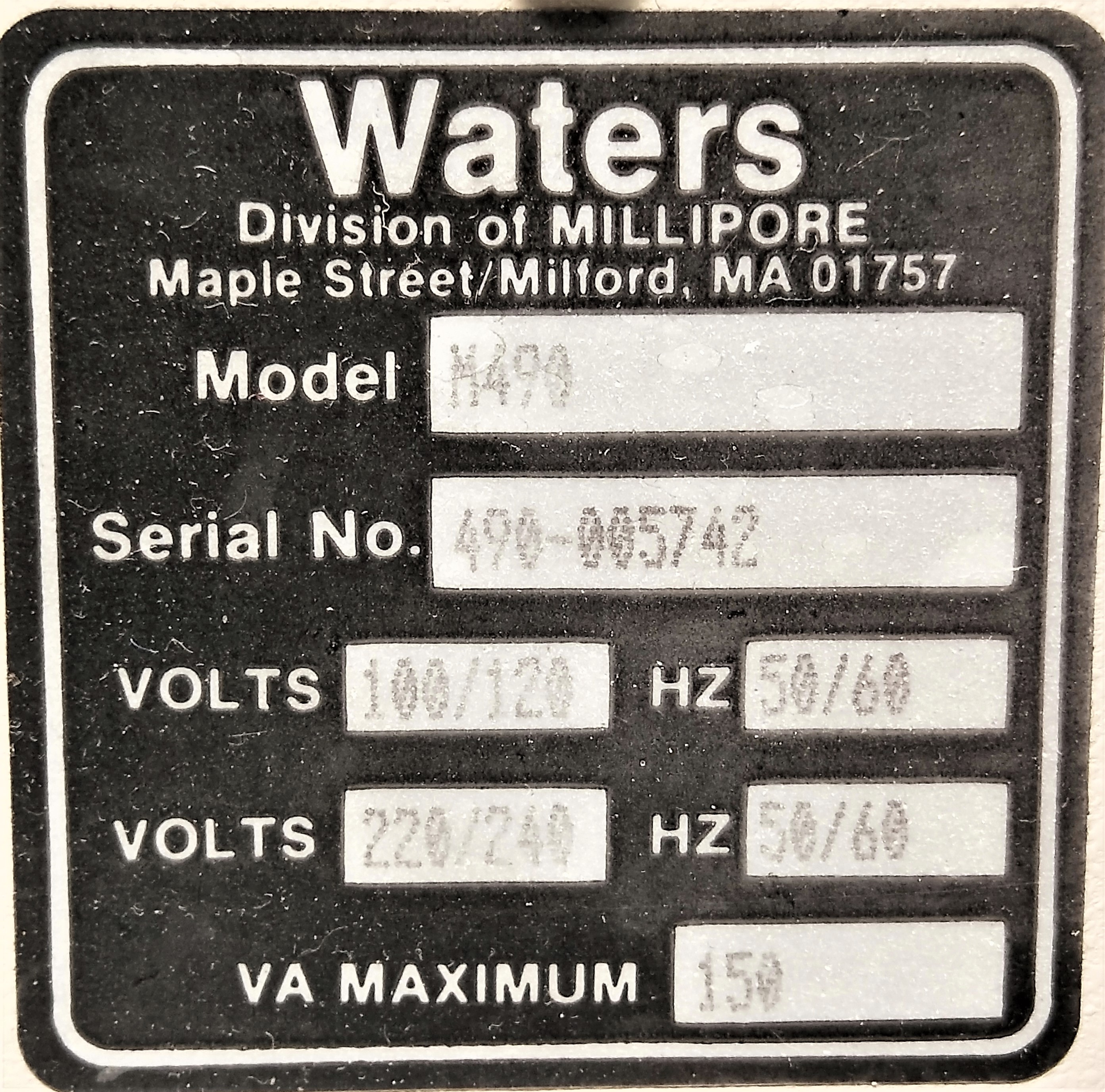 Used Waters M490E Programmable Multiwavelength Detector