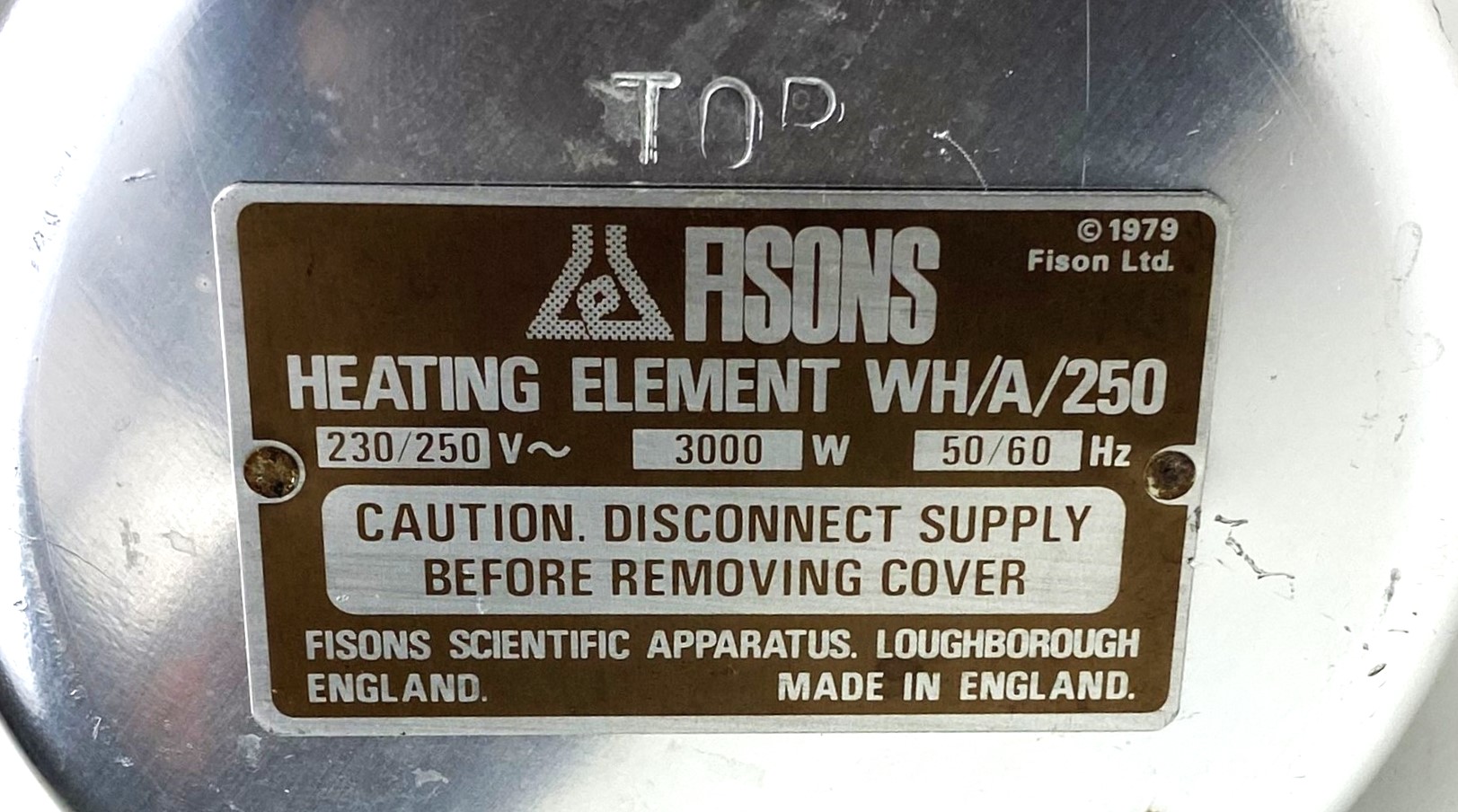 Used Fisons WH/A/250 Heating Element for Water Still