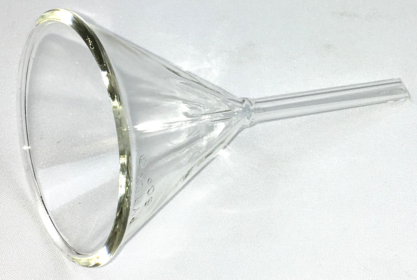 Used Corning PYREX 6180-65 Fluted 60° Angle Funnel 