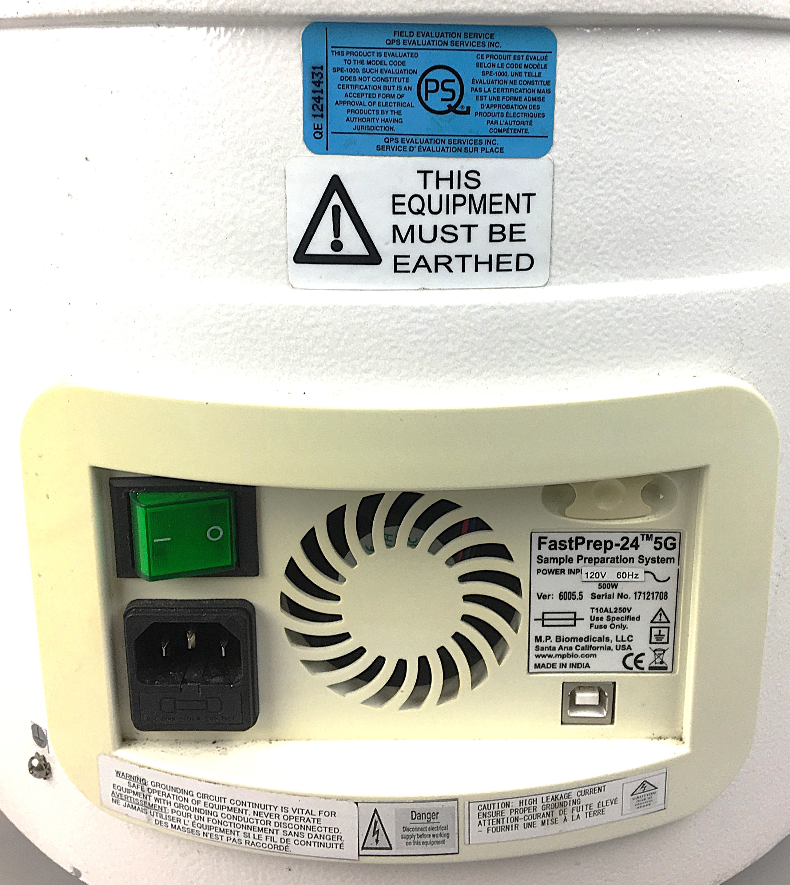 Used MP Bio FastPrep-24 5G Tissue Homogenizer