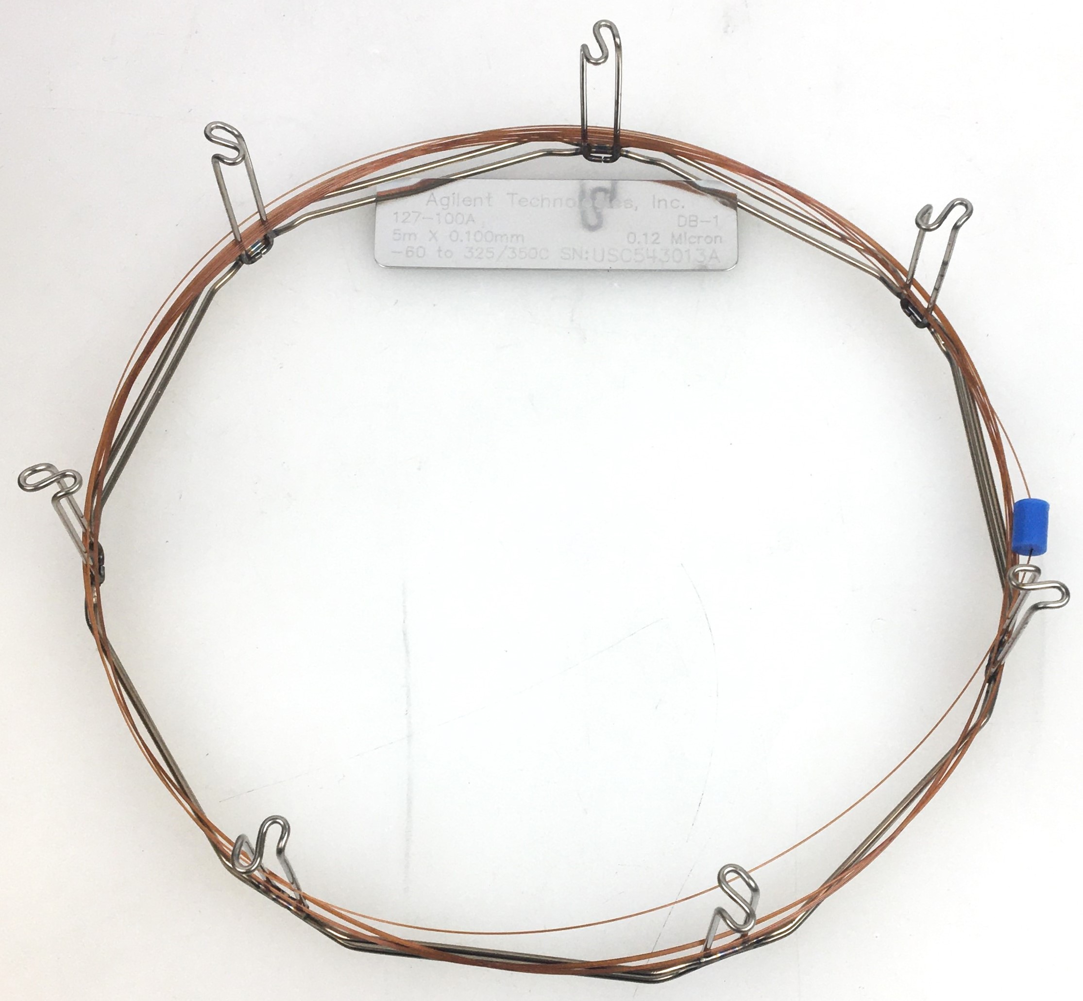 Used Agilent DB-1 (127-100A) Capillary Column (5M × 0.10mm x 0.12µm)