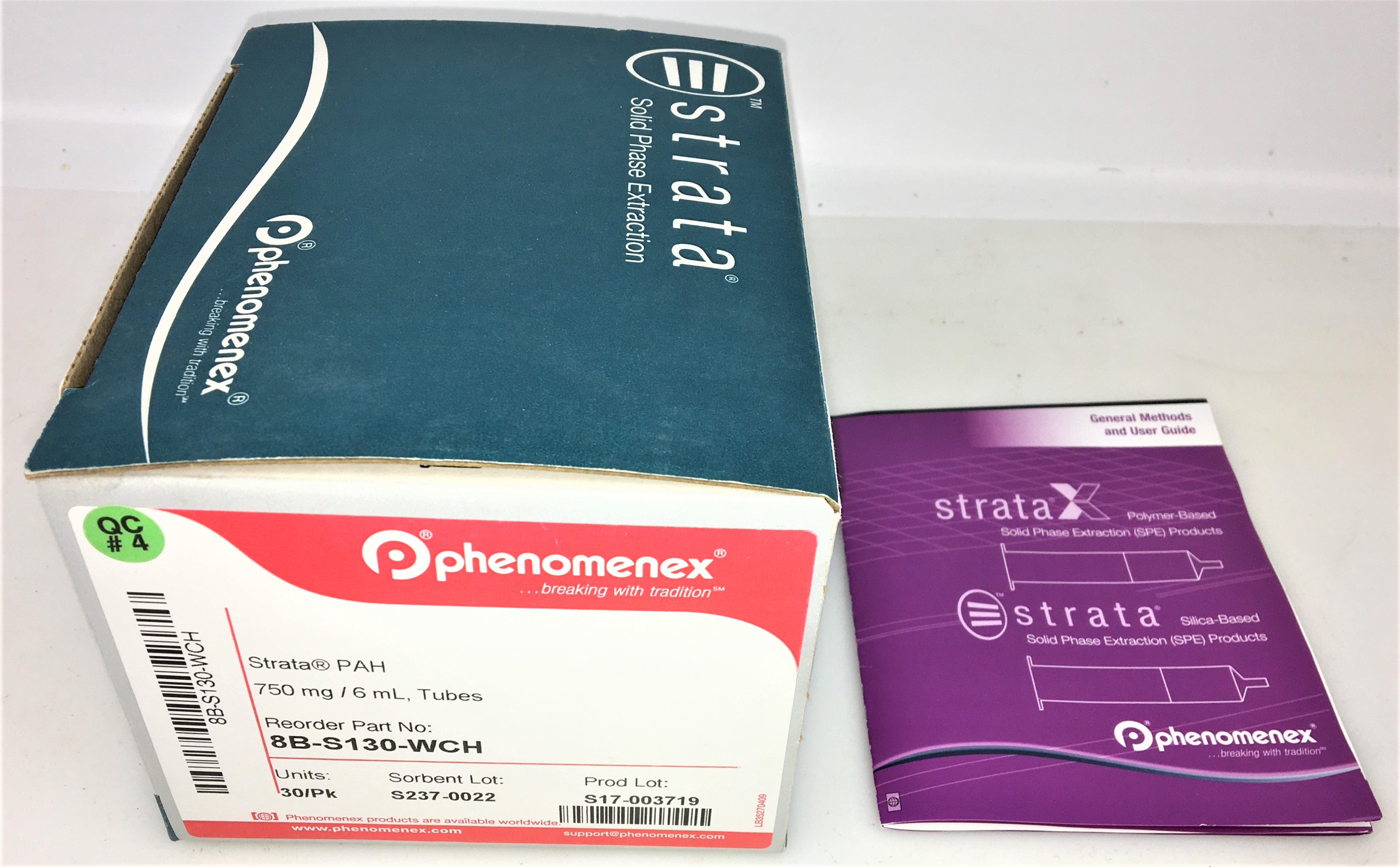 New Open Box Phenomenex Strata PAH (8B-S130-WCH) Specialty SPE Sorbent (30/Pack)