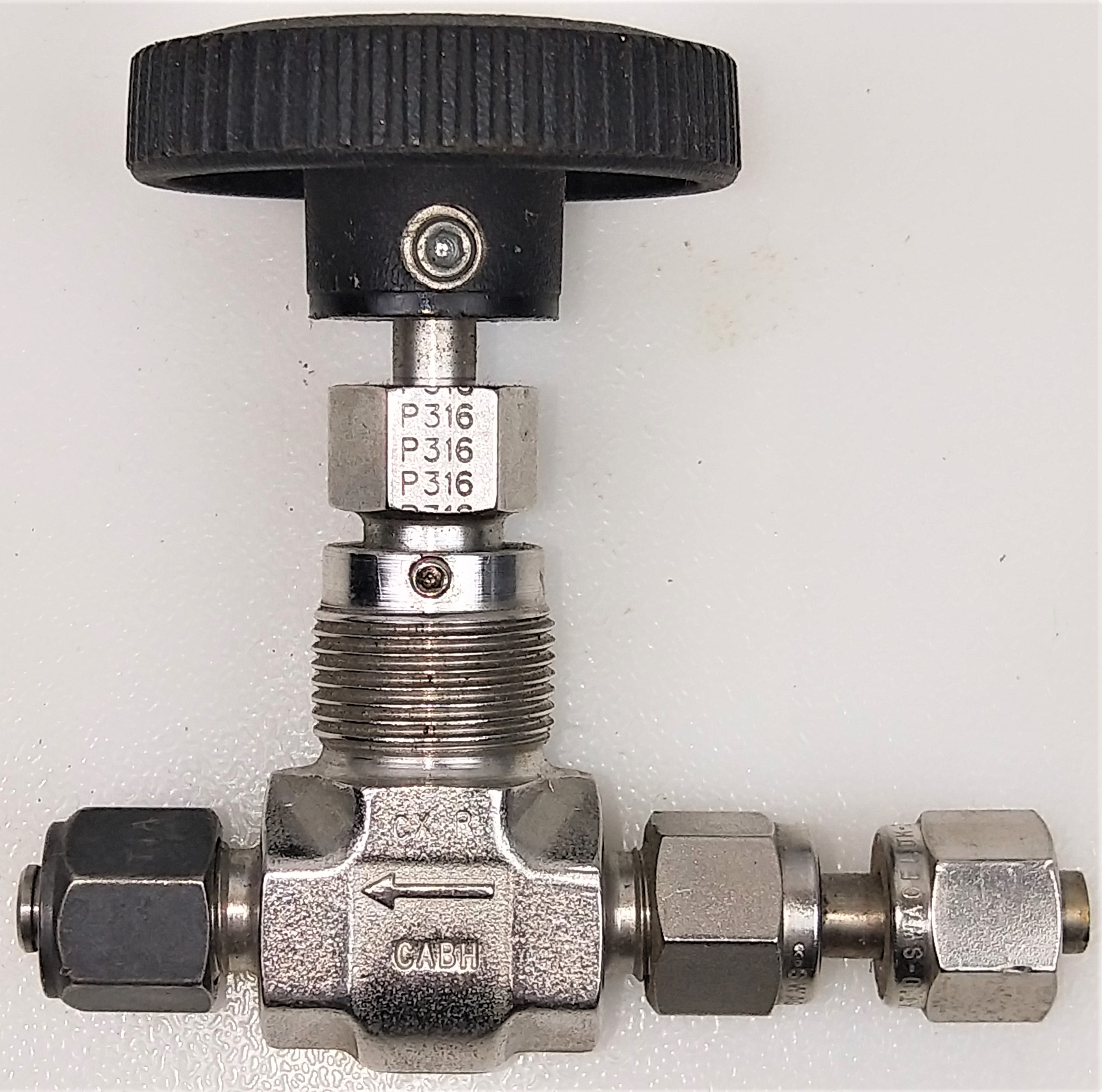 Used Parker V-Series P316 Stainless Steel Needle Valve