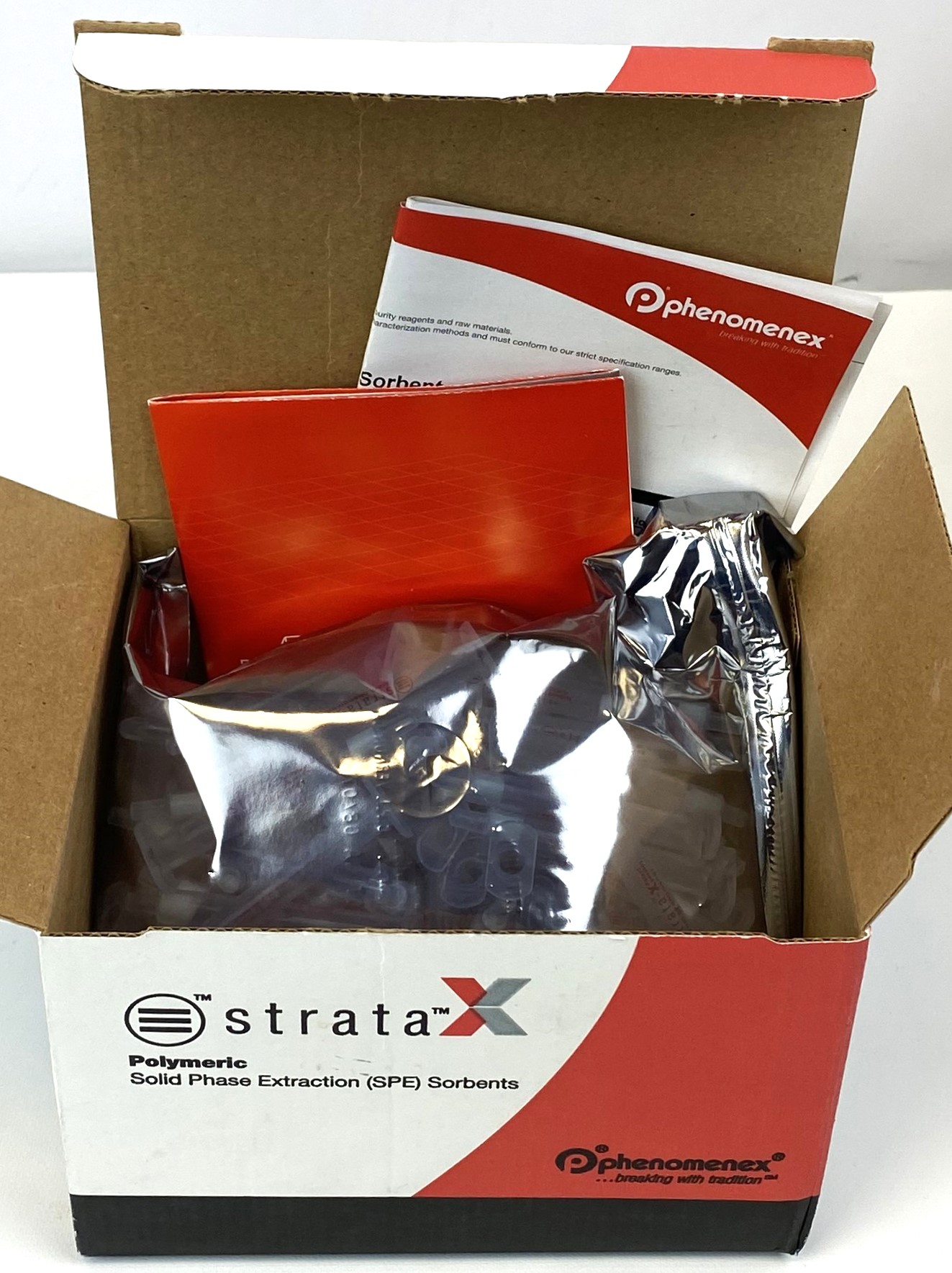 New Open Box Phenomenex Strata-X (8B-S100-TAK) 33µm Polymeric SPE Sorbent (100/Pack)