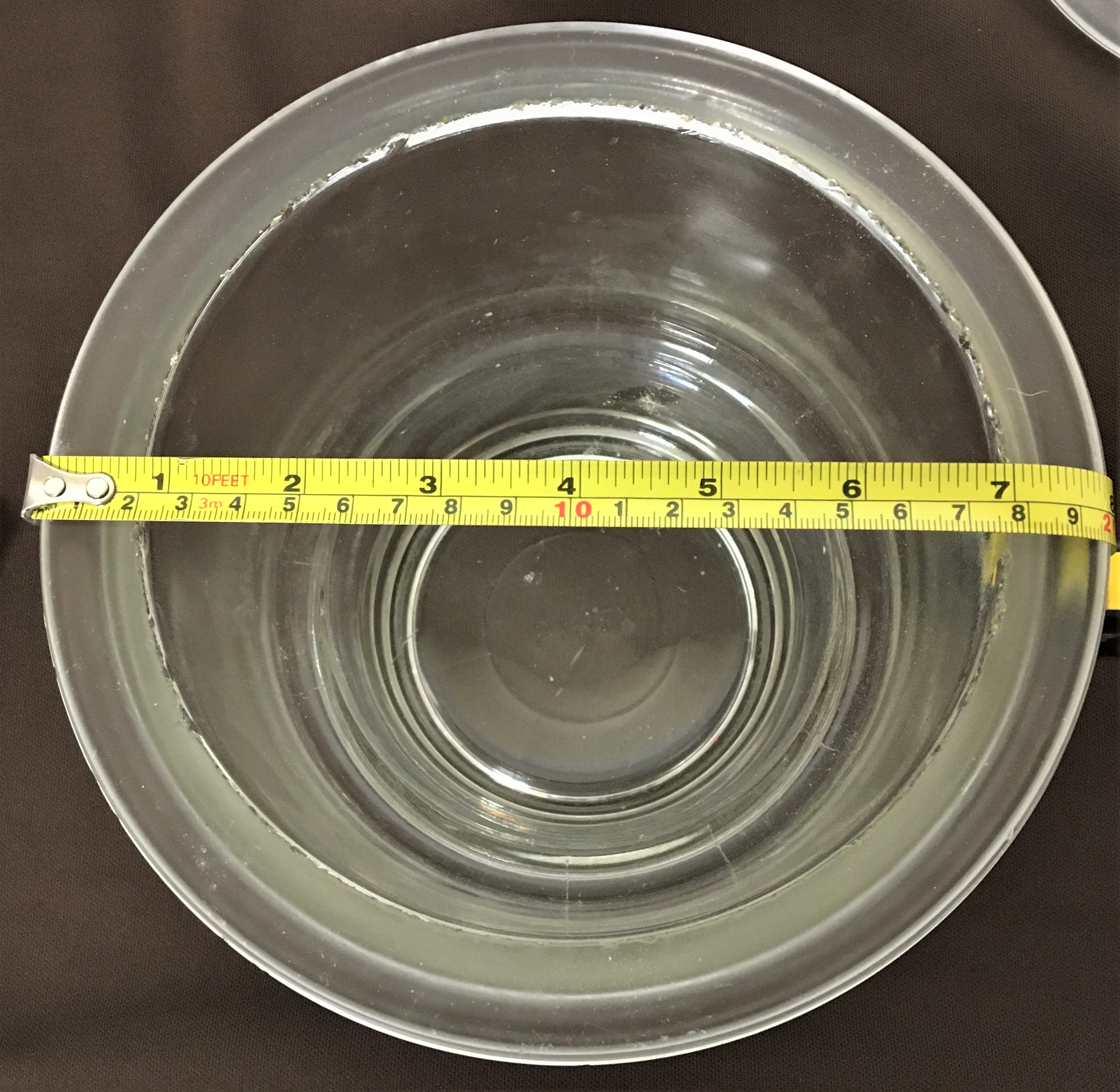 Used Corning PYREX (and Similar) 3081-150 Glass Desiccator with Support Plate (2.4L)