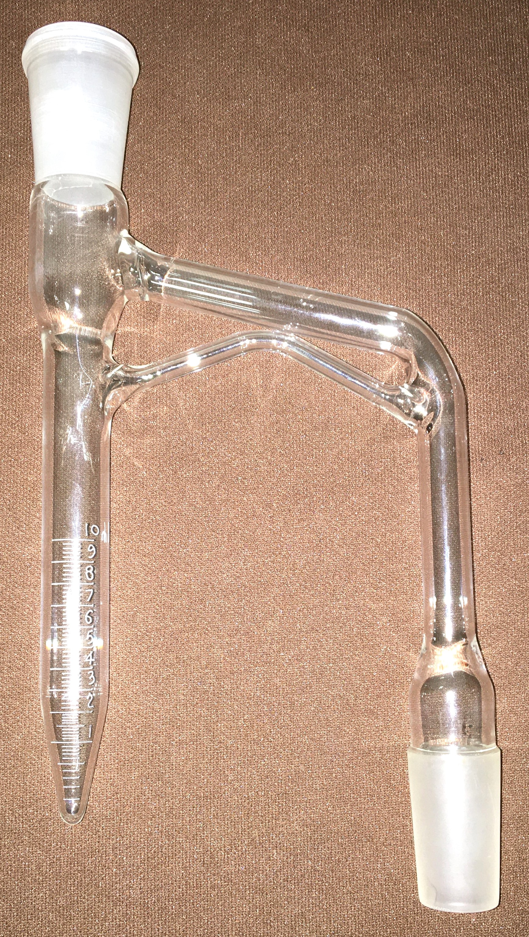 Used Corning PYREX 3611-10 Moisture Test Distillation Receiver - 10mL