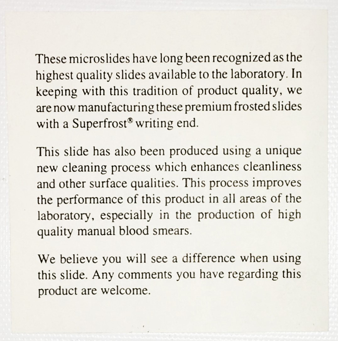 New Fisherbrand 12-544-2 Premium Frosted Microscope Slides - 75mm x 25mm x 1mm