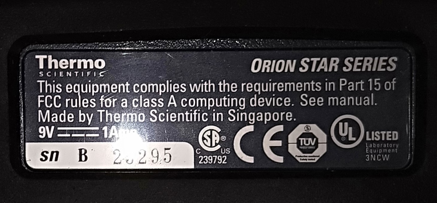 Used Thermo Orion 2Star Benchtop pH Meter with New pH Electrode