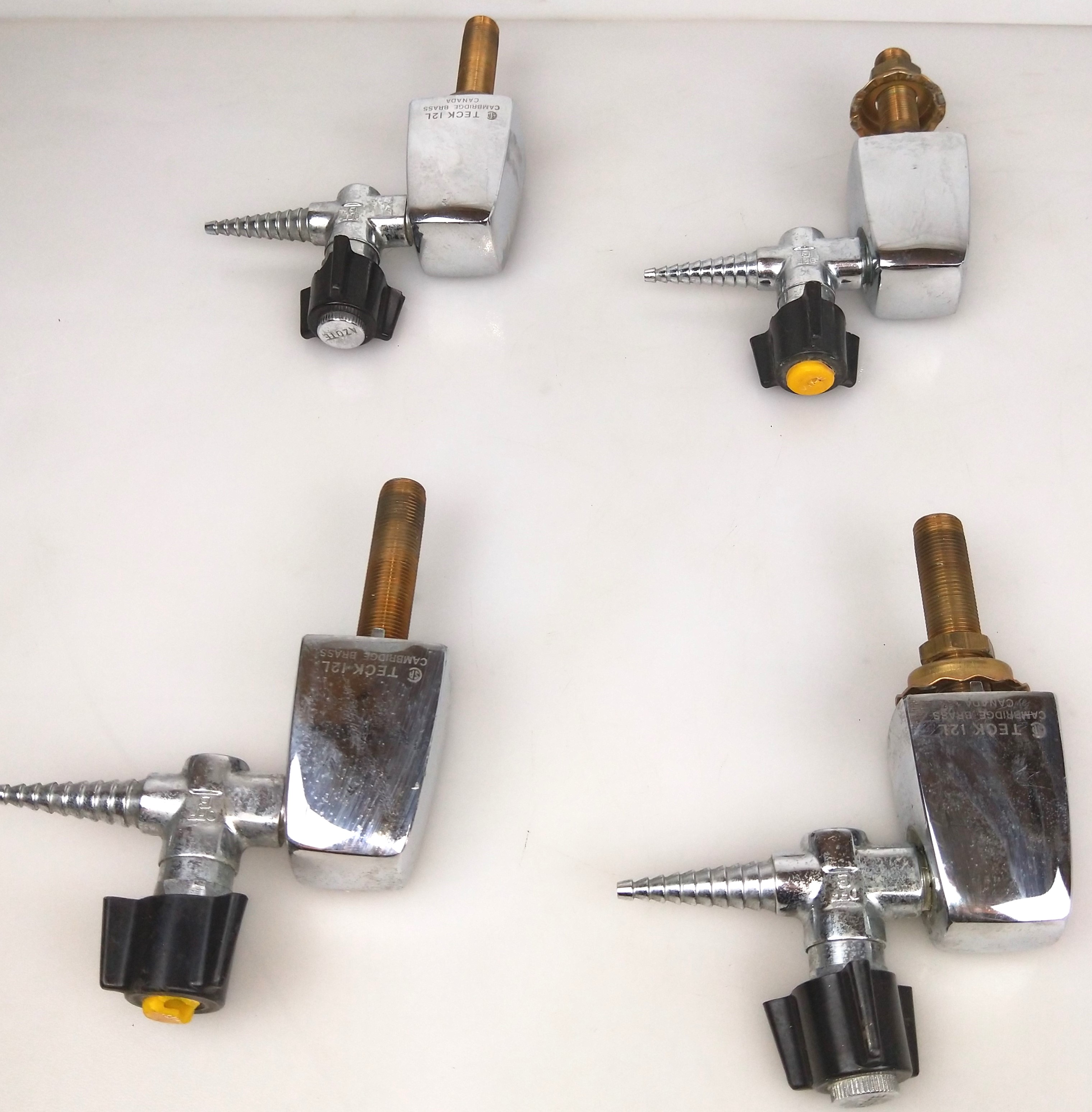 Used Assorted Deck-Mount Turrets and In-Line Ball Valves for Air, Gas and Vacuum