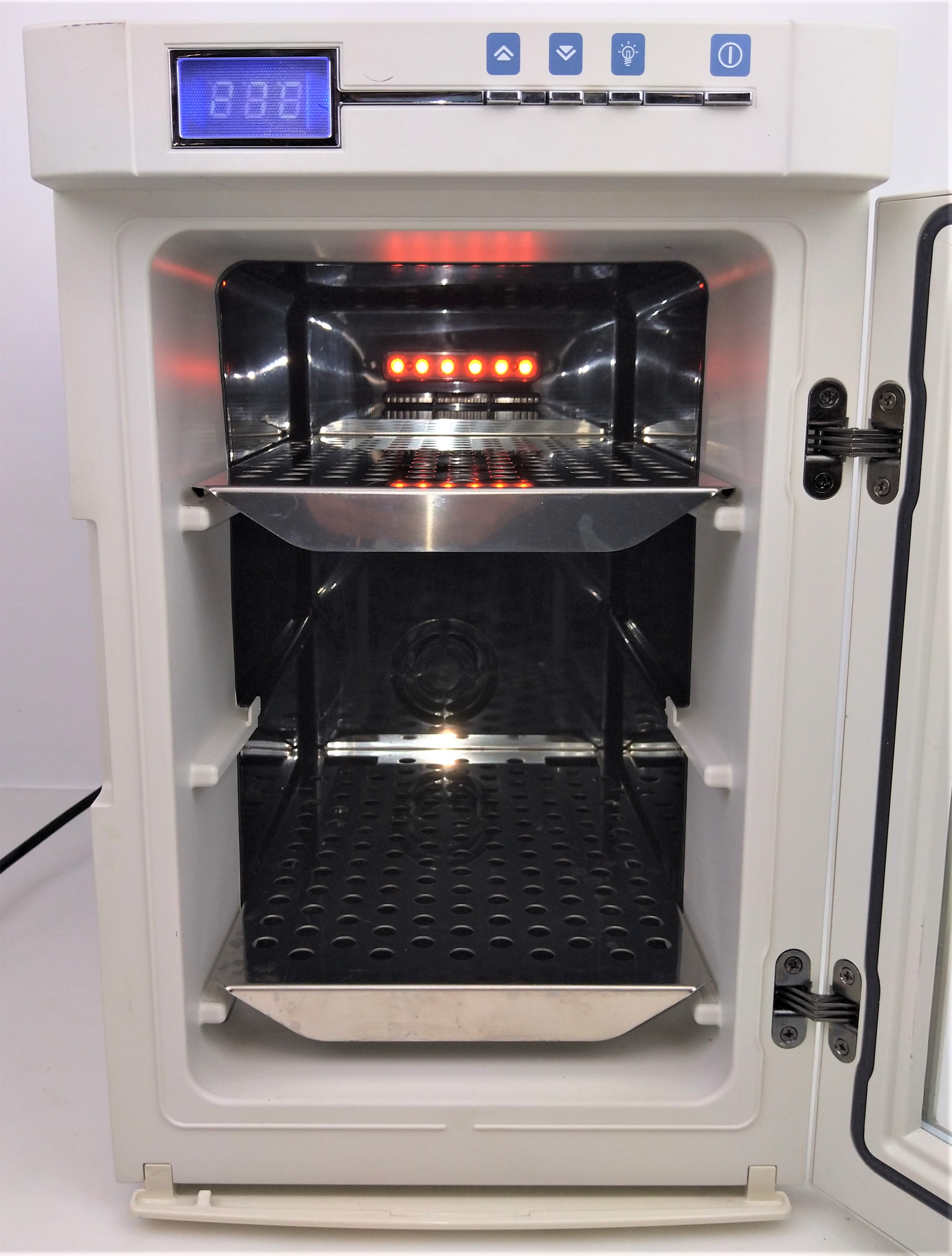 Used Thermo HeraTherm IMC 18 Refrigerated Incubator with Chamber Thermometer