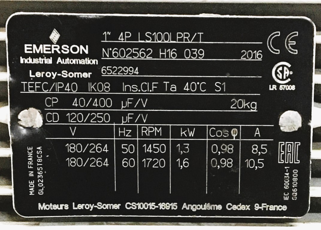 Used Oerlikon Sogevac SV40 BIFC Rotary Vacuum Pump (22.7 / 27.7 cfm)