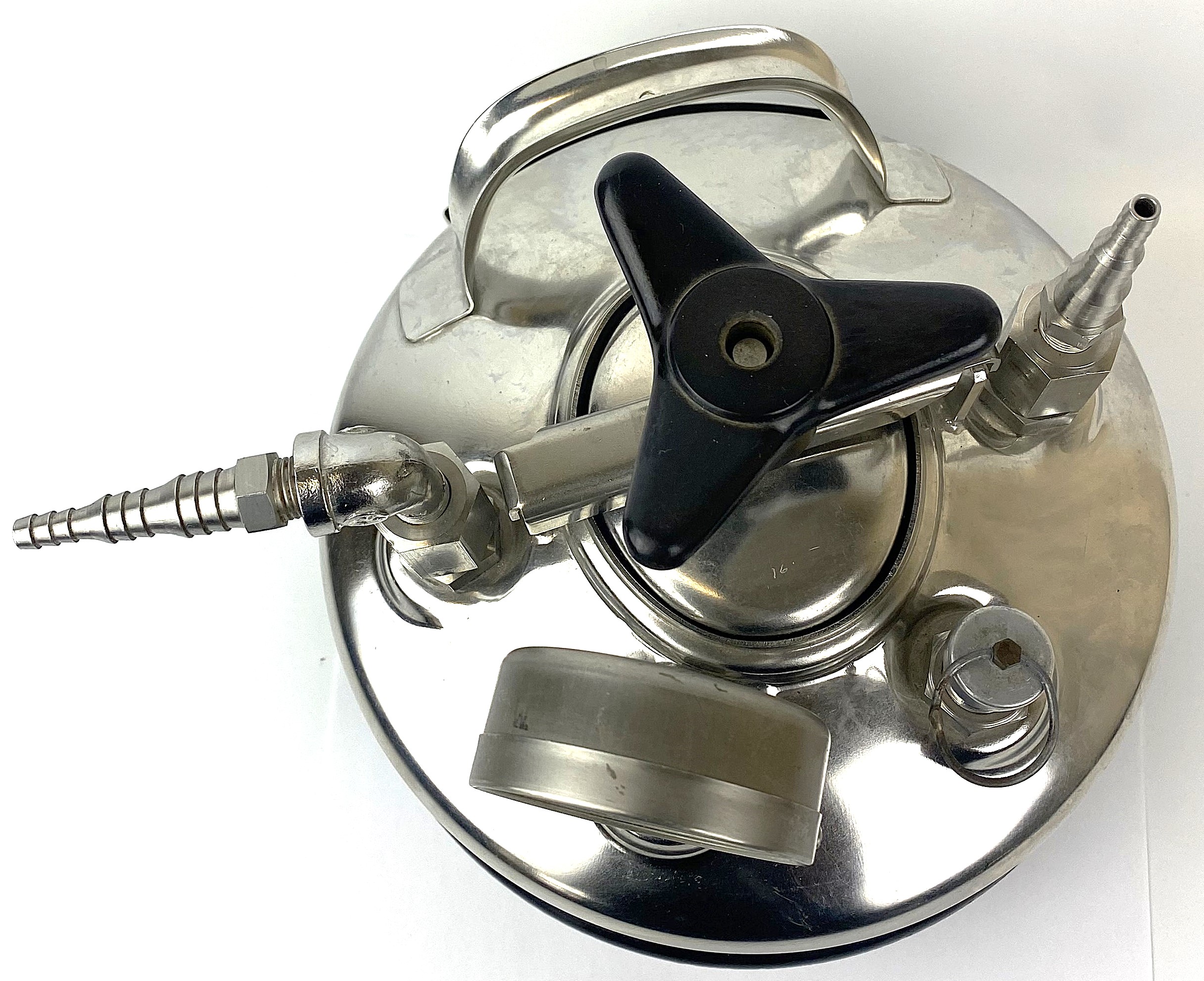 New Open Box Alloy Products Stainless Steel 100psi Pressure Vessel (5L)