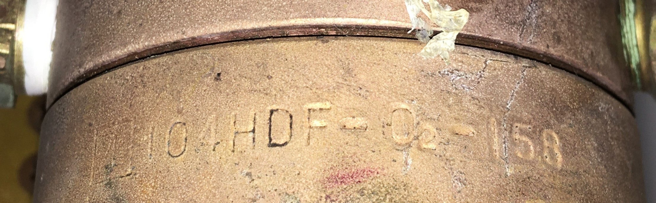 Used Liquid Air 104HDF-O2-158 Brass Oxygen Regulator (CGA 540)