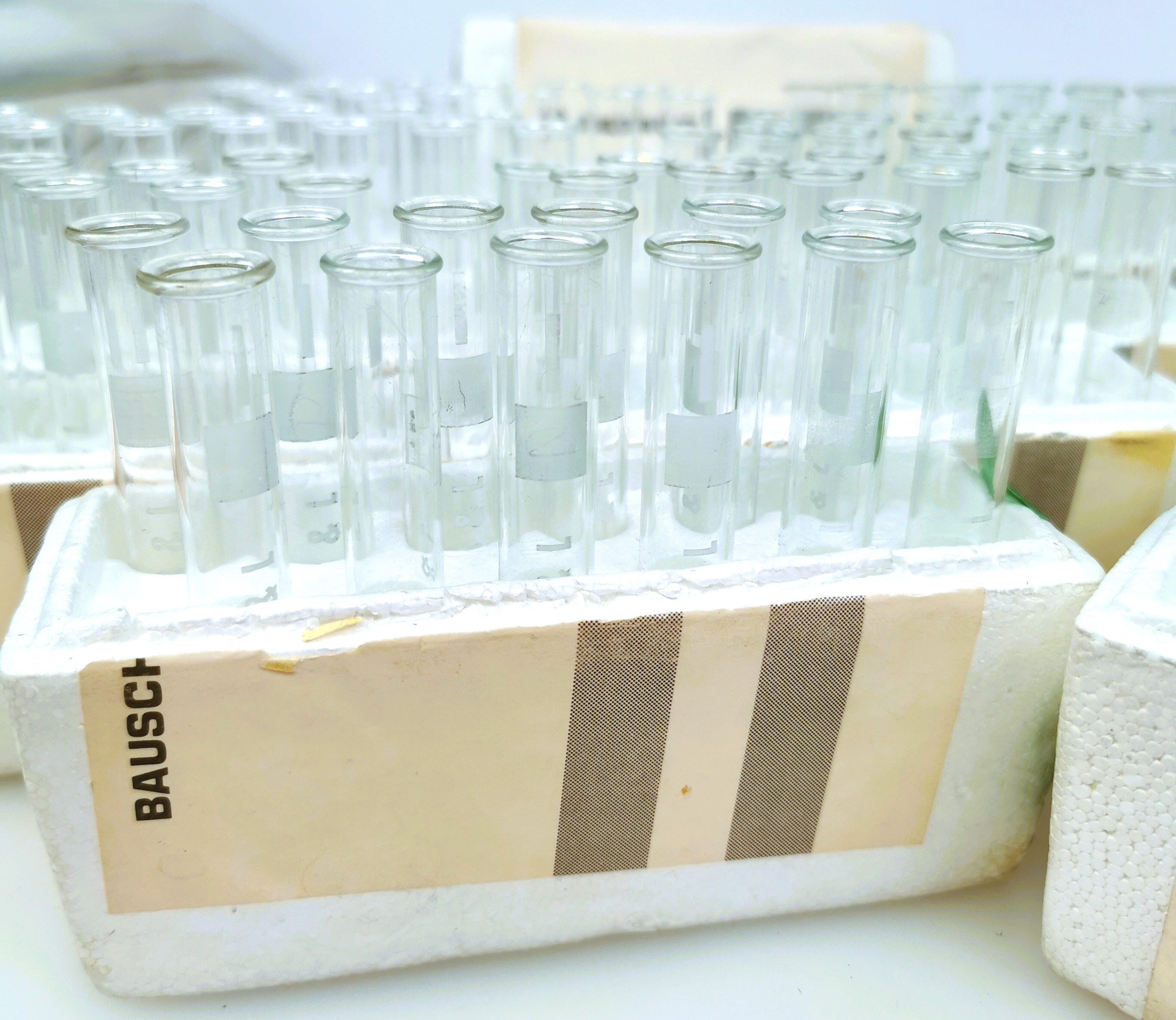 New Open Box Milton Roy (Bausch and Lomb) Cuvette Tubes - 10mm (Pack of 12)