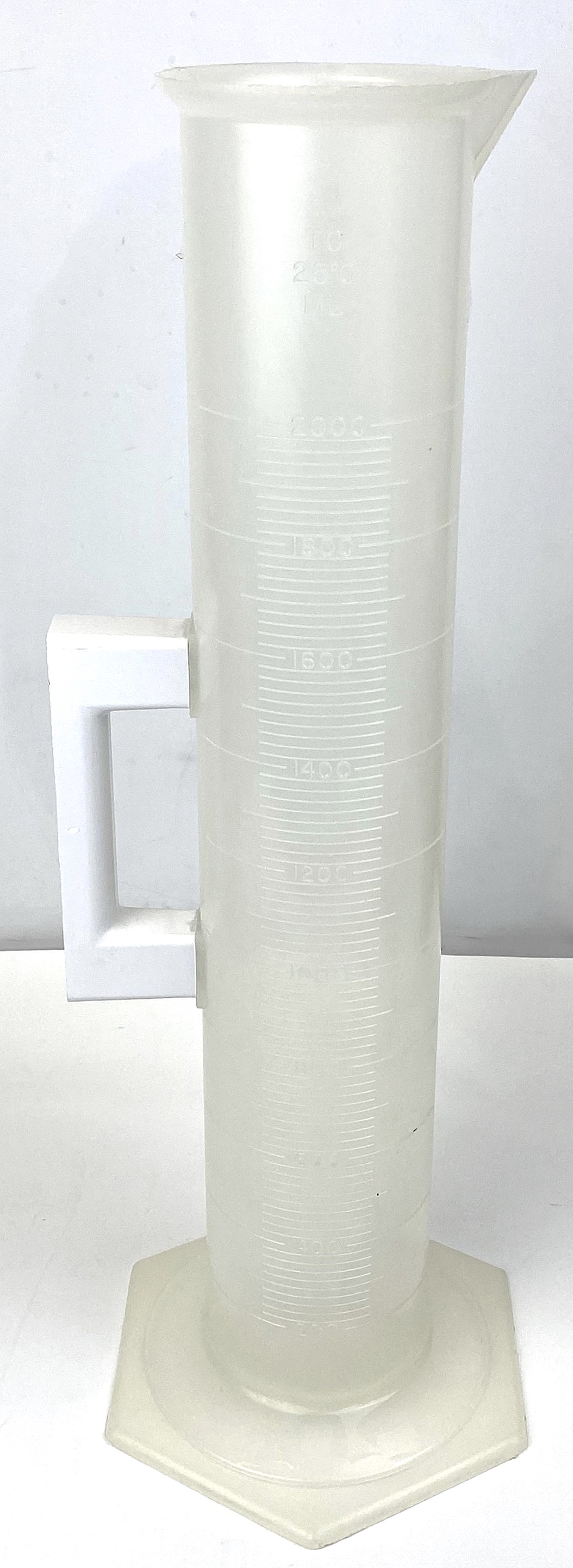 Used Bel-Art Holdfast F28461-2000 Plastic 2L Graduated Cylinder